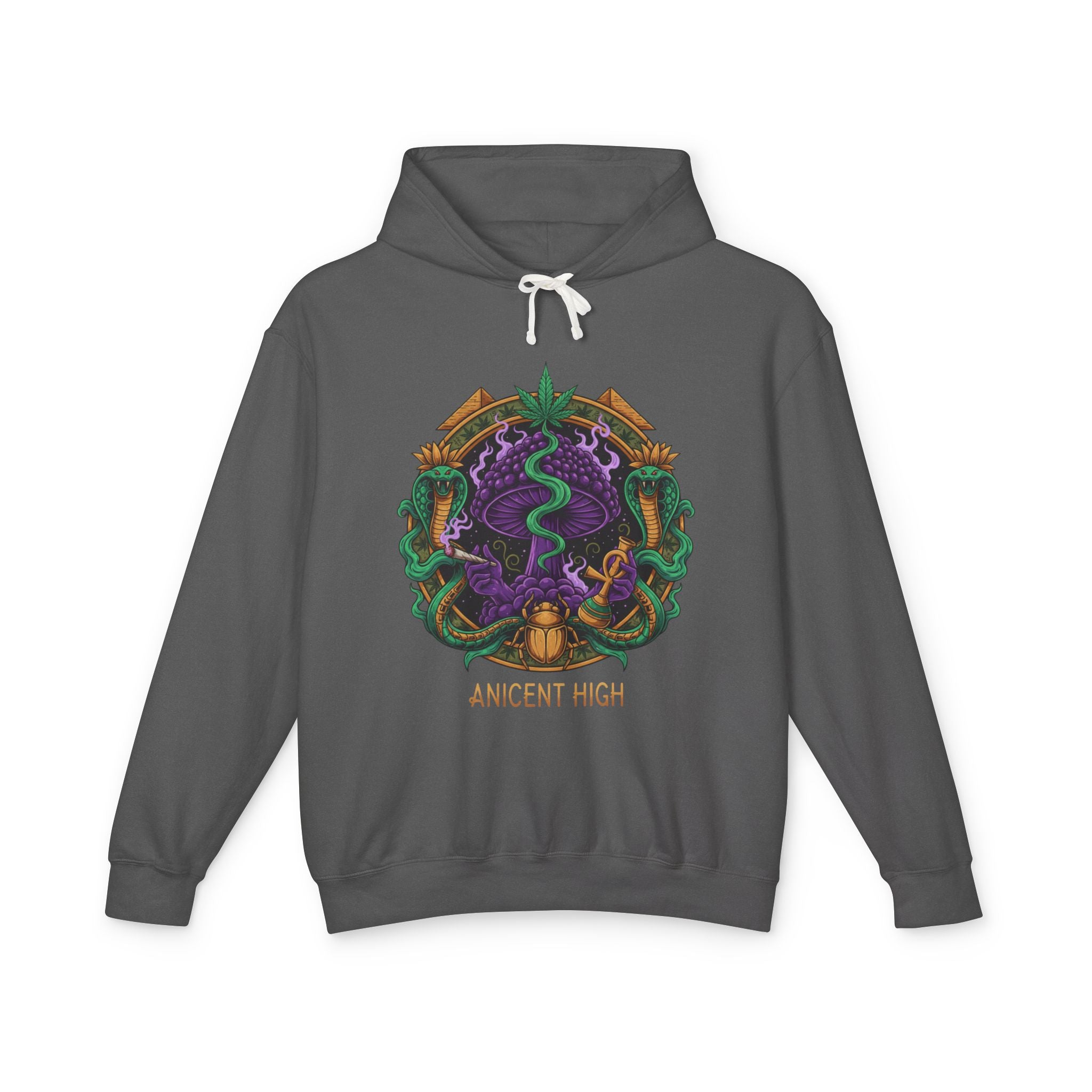 Ancient High Crest Hoodie — Mystic Snake Emblem Hooded Sweatshirt
