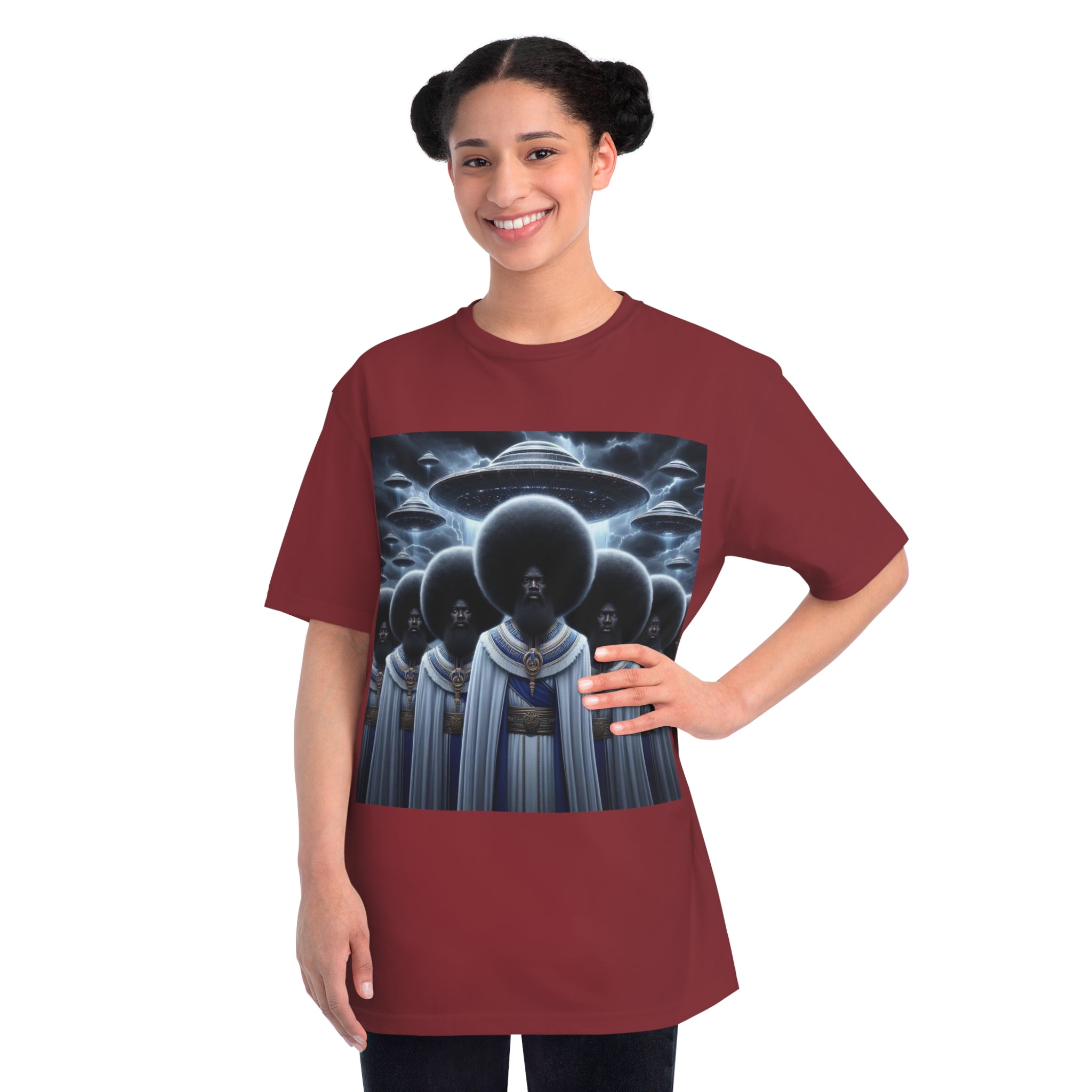 Organic Unisex Classic T-Shirt with Space-Inspired Design, Artistic Tee for Trendsetters, Unique Gift, Comfortable Wear, Cosmic Fashion