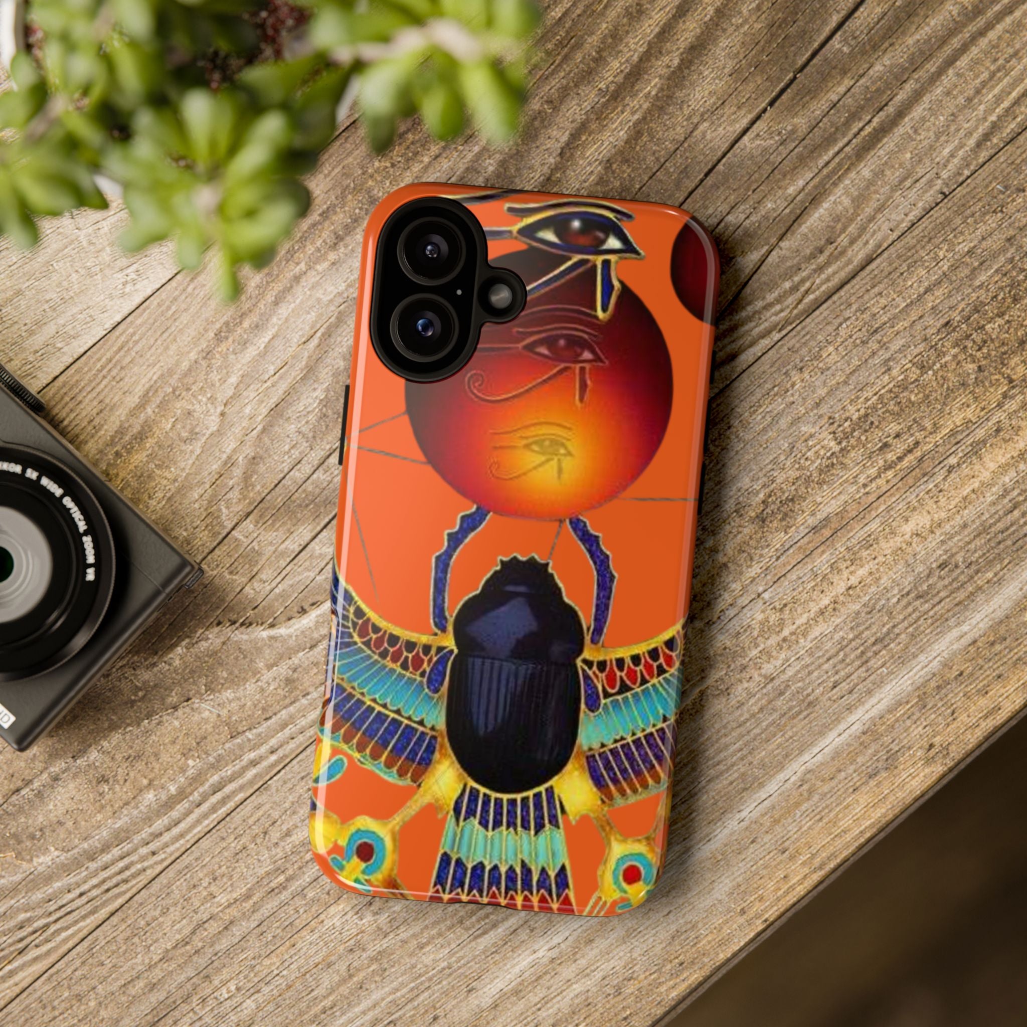 Egyptian-Inspired Phone Case, Tough Phone Cover, Unique Protective Case, Gift for Her, Vibrant Egyptian Art
