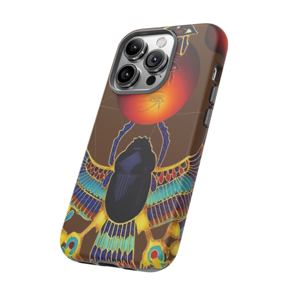 Egyptian Scarab Phone Case | Tough Cases for Unique Style, Protective Cases, Artistic Phone Covers, Gifts for Art Lovers