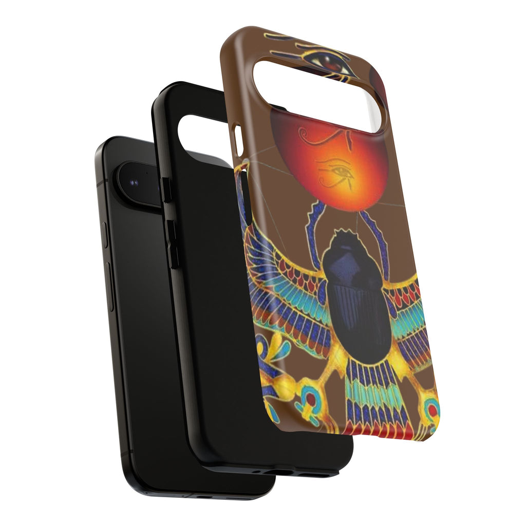 Egyptian Scarab Phone Case | Tough Cases for Unique Style, Protective Cases, Artistic Phone Covers, Gifts for Art Lovers