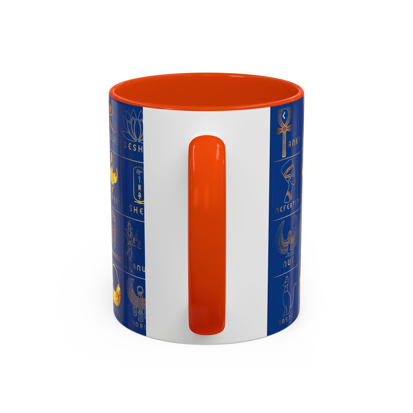 Egyptian Themed Mug, Colorful Coffee Cup, Unique Gift for Her, Art Print Mug, Home Decor, Office Tumbler, Coffee Lover Gift