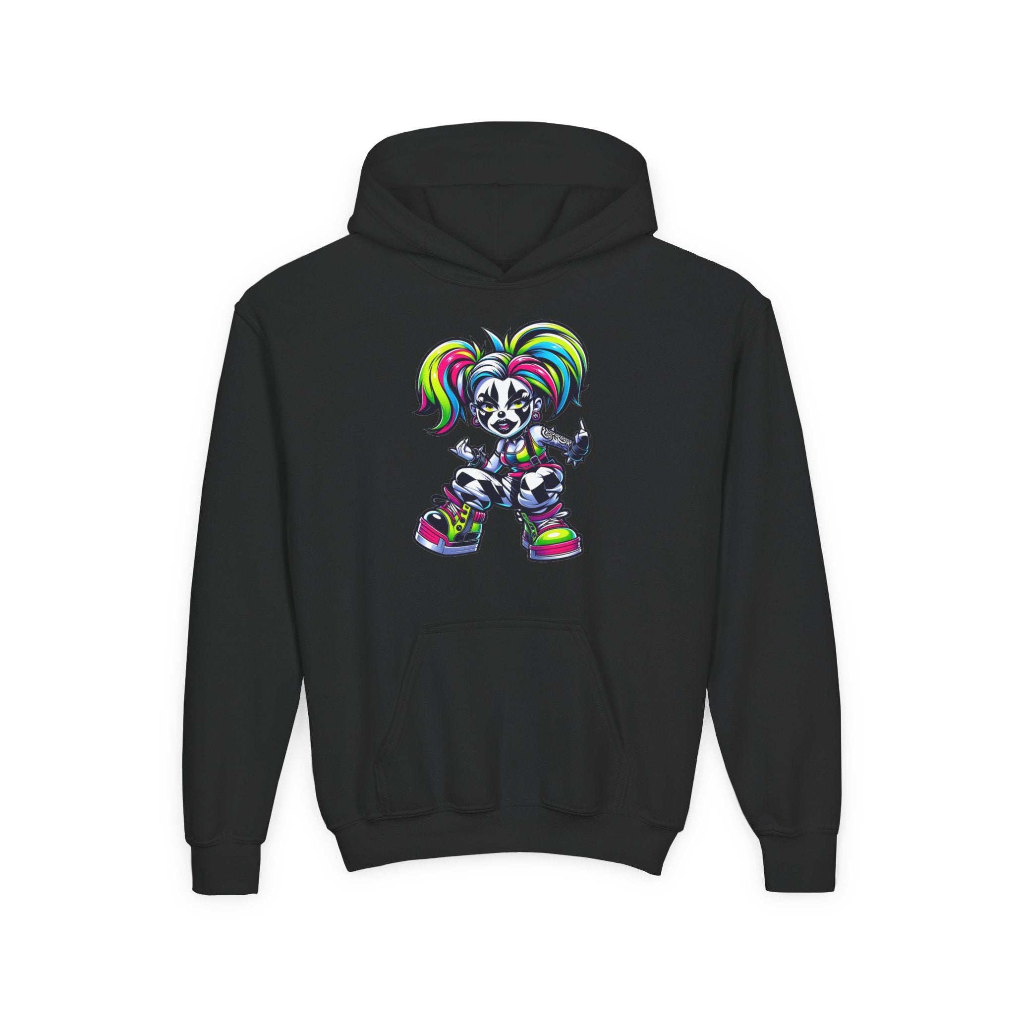 Youth Hooded Sweatshirt with Colorful Cool Panda Design, Fun Hoodie for Kids, Perfect Gift for Birthdays and Holidays, Cozy [...]