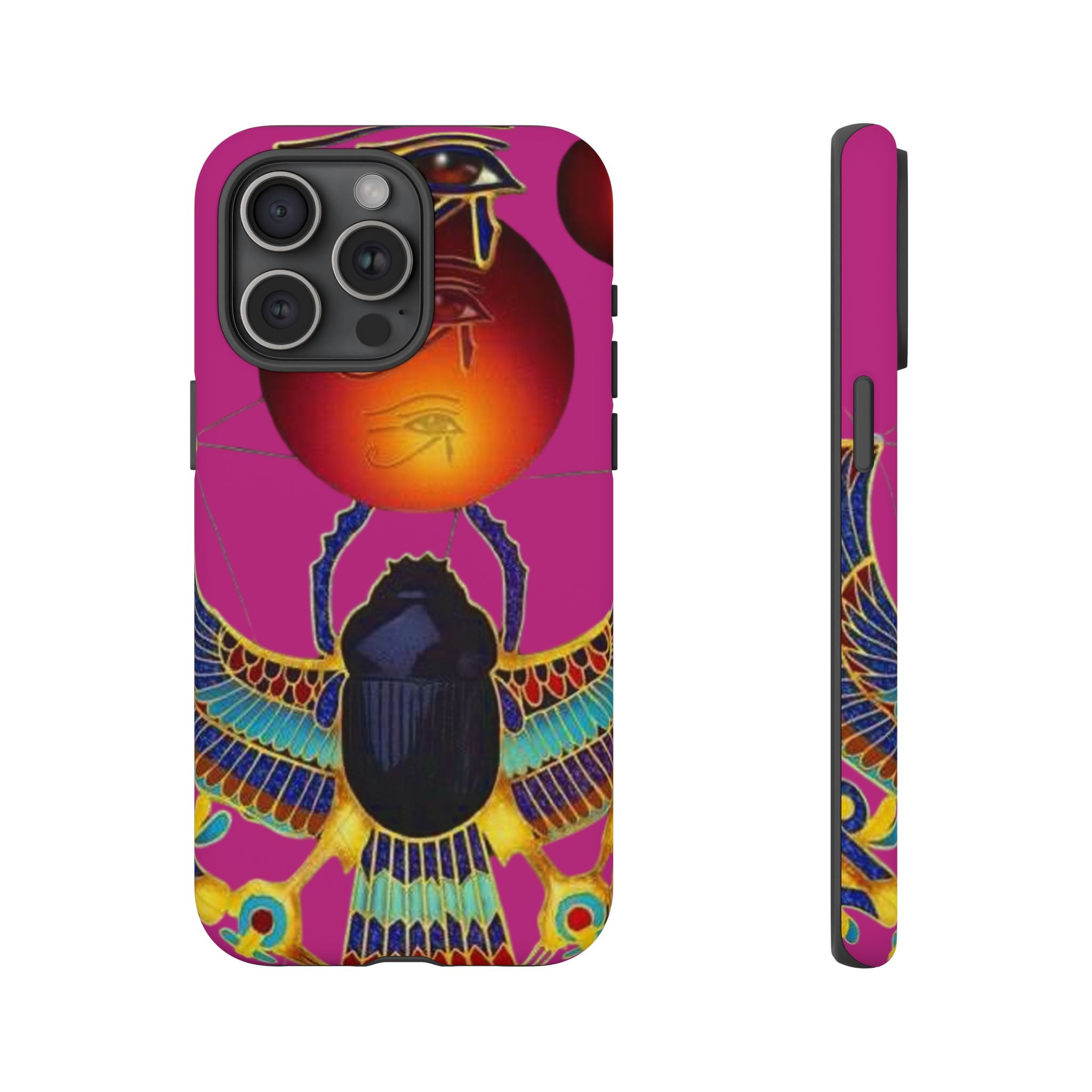 Vibrant Phone Case with Egyptian Inspired Design, Durable Phone Cover, Unique Gift for Her, Artful Accessory for Everyday Use
