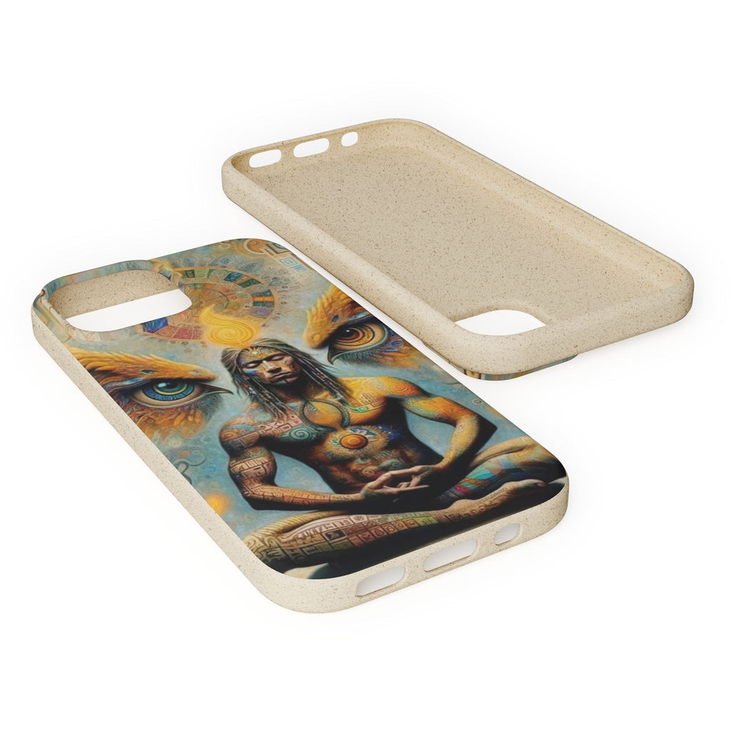 Eco-Friendly Biodegradable Phone Case with Spiritual Design