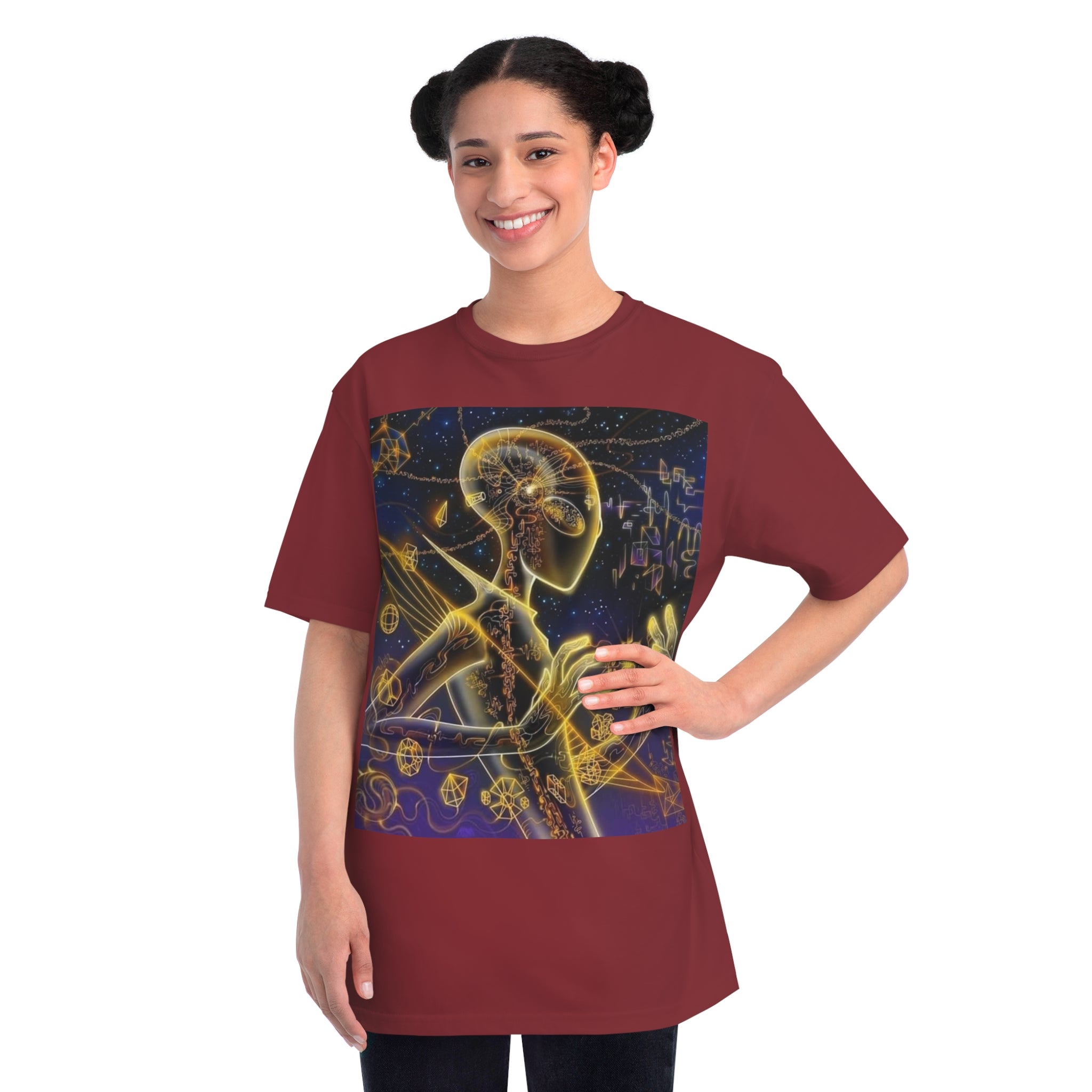 Cosmic Vibes T-Shirt - Alien👽🛸🔖 Design, Unisex Tee, Music Festival Shirt, Gifts for Space Lovers, Casual Wear, Unique Art T-Shirt