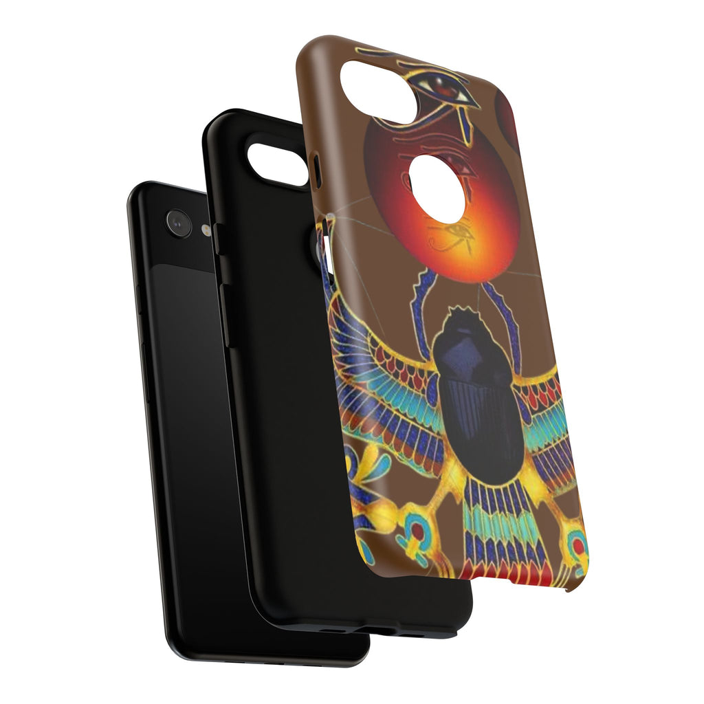 Egyptian Scarab Phone Case | Tough Cases for Unique Style, Protective Cases, Artistic Phone Covers, Gifts for Art Lovers