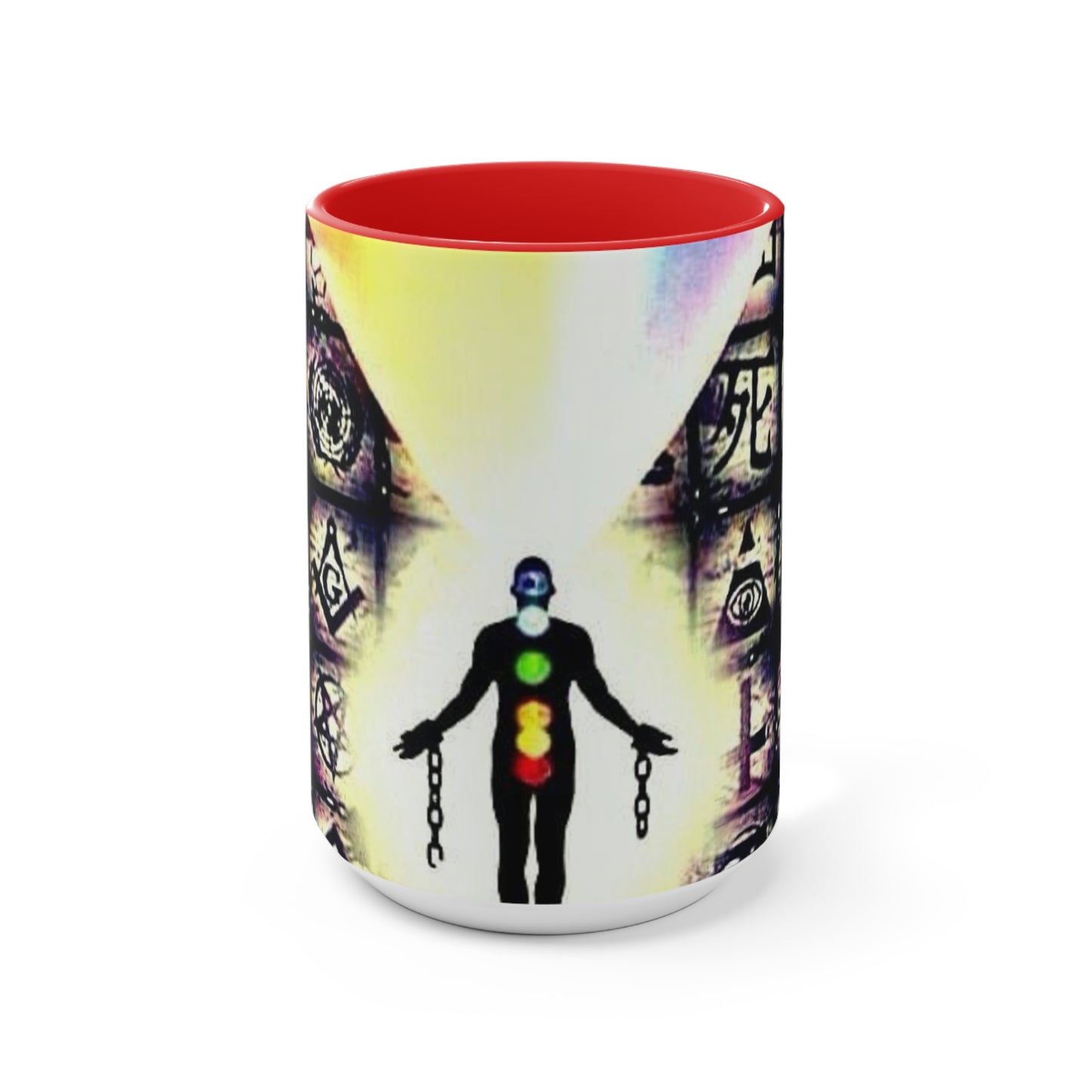 Mystical Accent Mugs - Chakra and Symbol Design for Spiritual Awakening