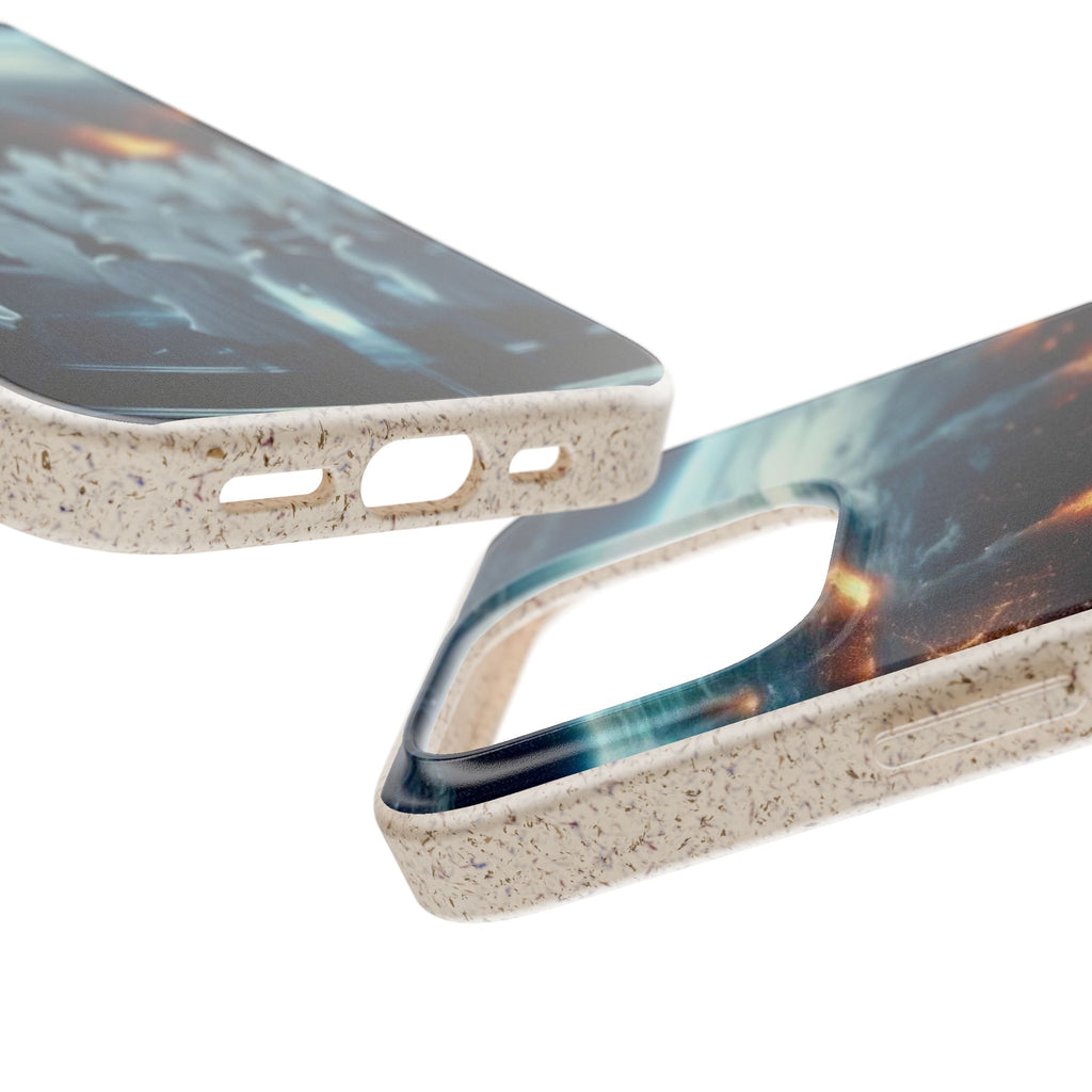 Galactic Gathering Biodegradable Phone Case - Eco-Friendly Cosmic Design