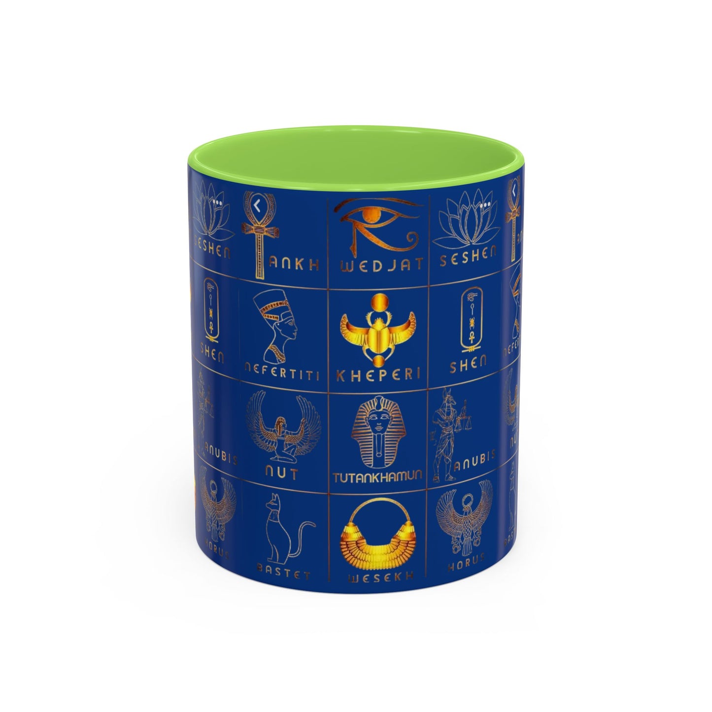 Egyptian Themed Mug, Colorful Coffee Cup, Unique Gift for Her, Art Print Mug, Home Decor, Office Tumbler, Coffee Lover Gift
