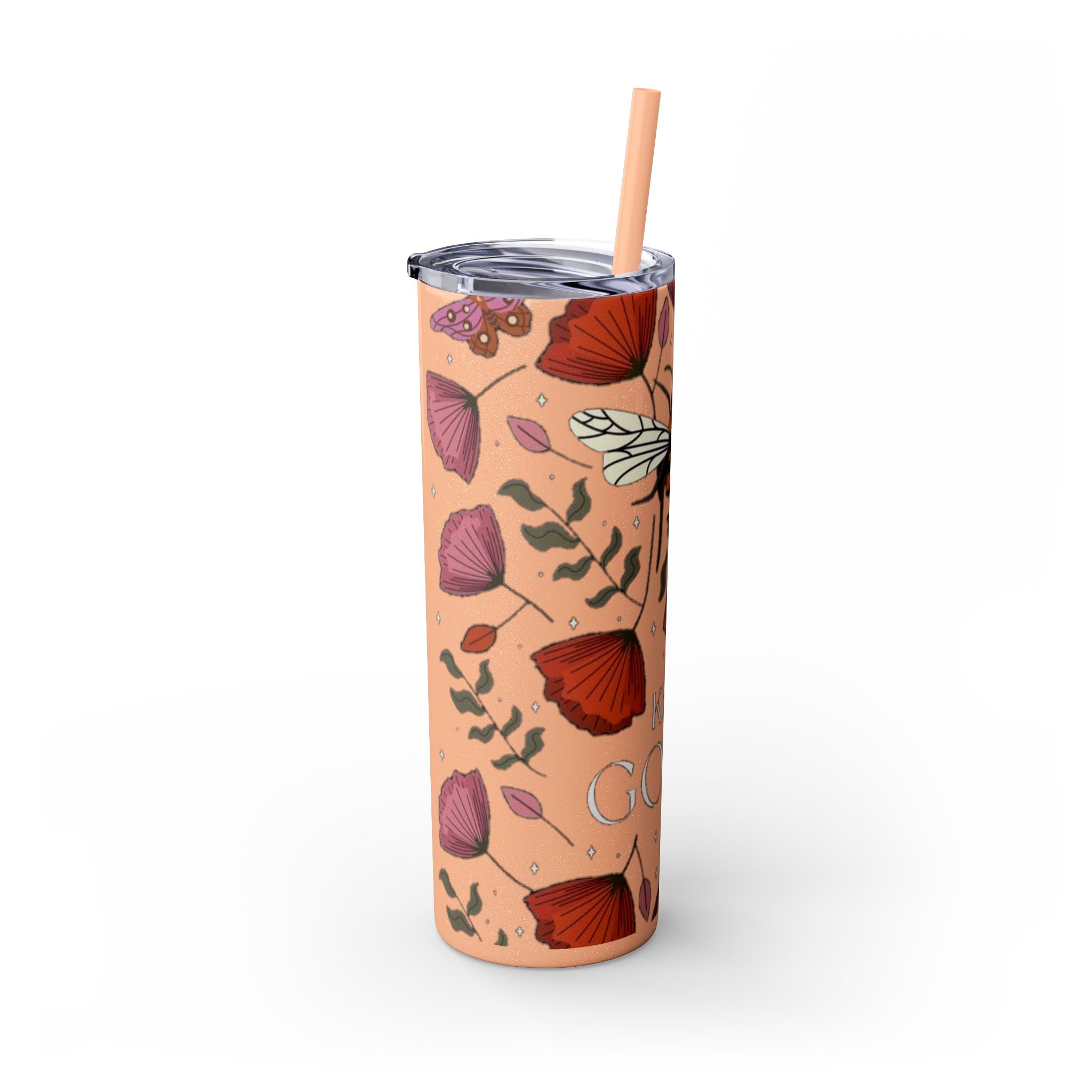 Skinny Tumbler with Straw, 20oz