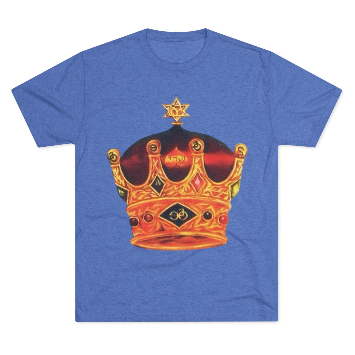 Crowned Glory Tee | Unisex Tri-Blend Crew Tee, King Shirt for Royalty, Everyday Casual Wear, Gift for Birthday, Unique Art Tee