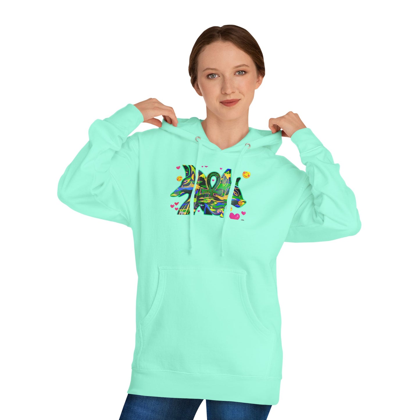Vibrant Unisex Hooded Sweatshirt with Colorful Abstract Design, Cozy Streetwear, Gift for Art Lovers, Casual Wear, Trendy Style, [...]