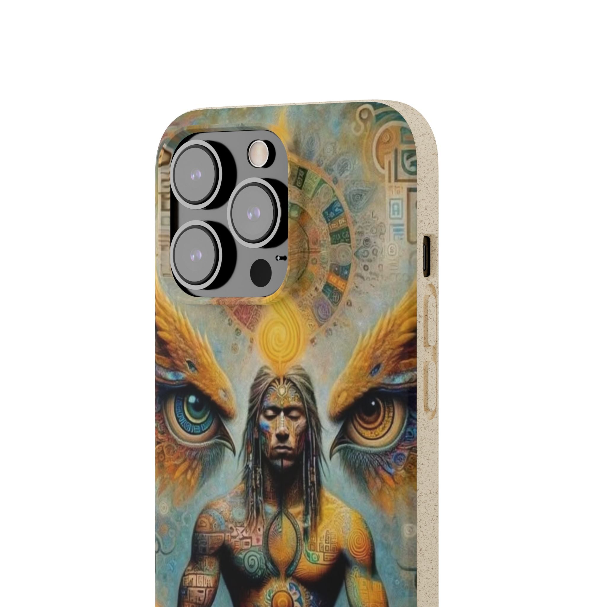 Eco-Friendly Biodegradable Phone Case with Spiritual Design