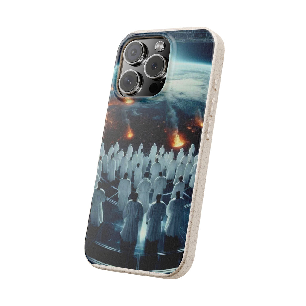 Galactic Gathering Biodegradable Phone Case - Eco-Friendly Cosmic Design