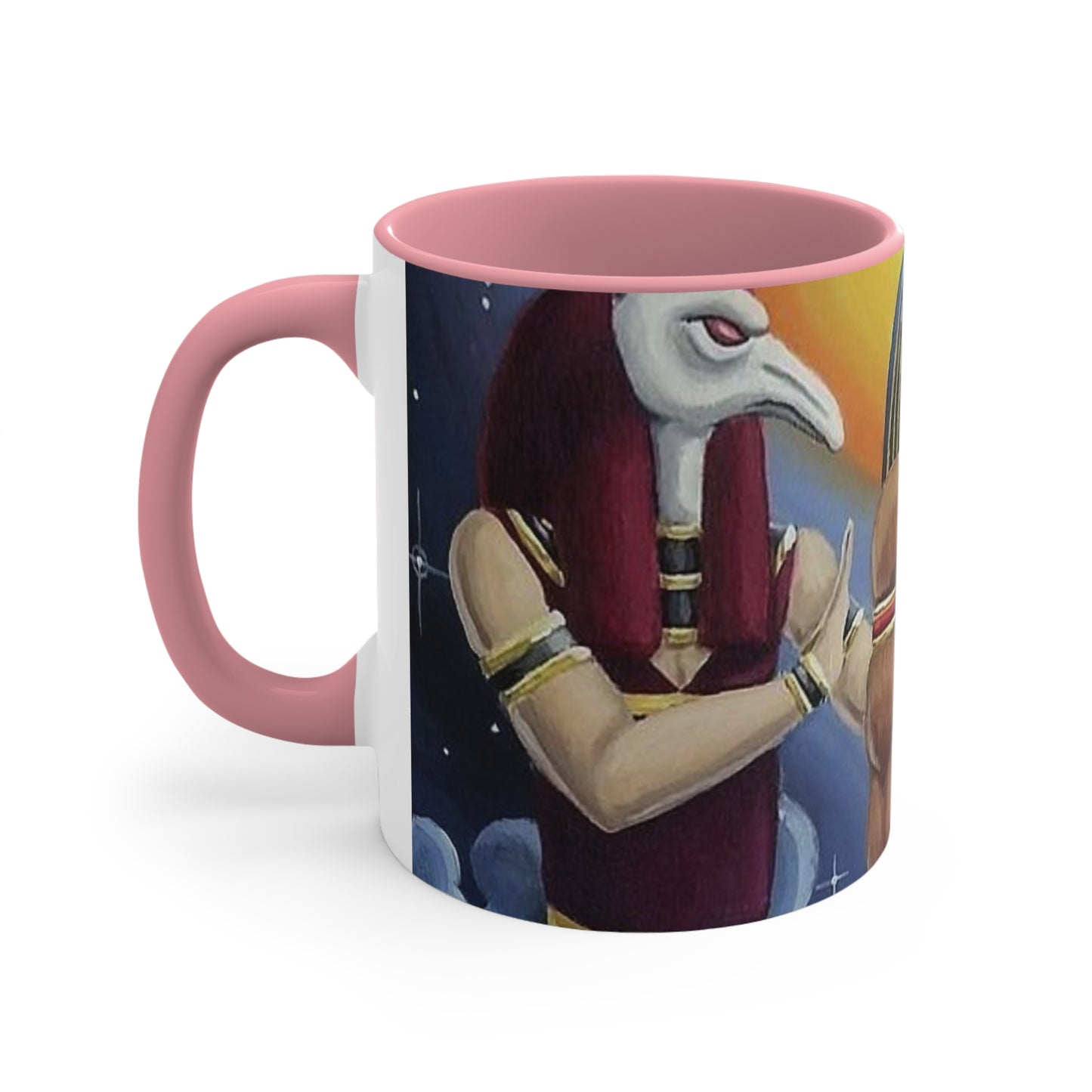 Egyptian coffee cup, Colorful Art Cup for Coffee or Tea, Unique Gift for Her, Home Decor, Ancient Egyptian Theme