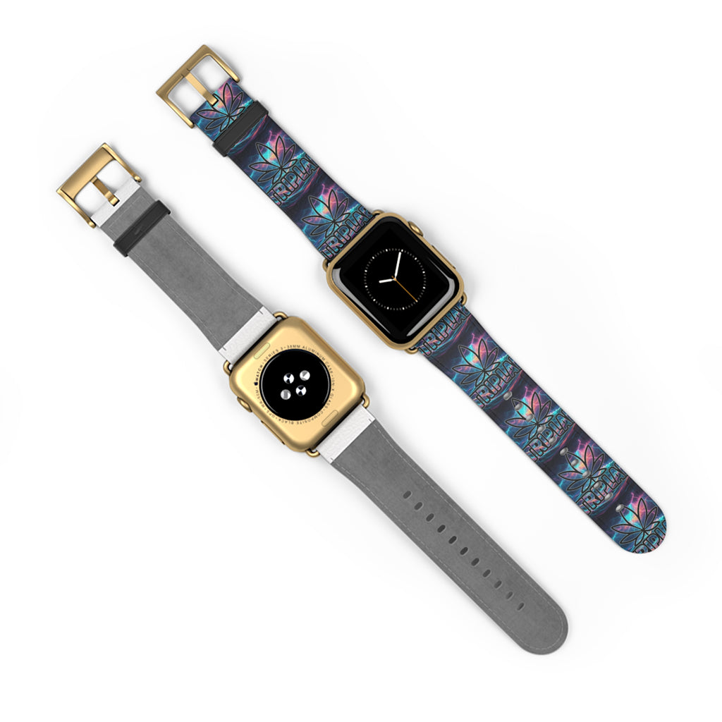 Galaxy Lotus Watch Band — Colorful Floral Pattern Apple Watch Strap