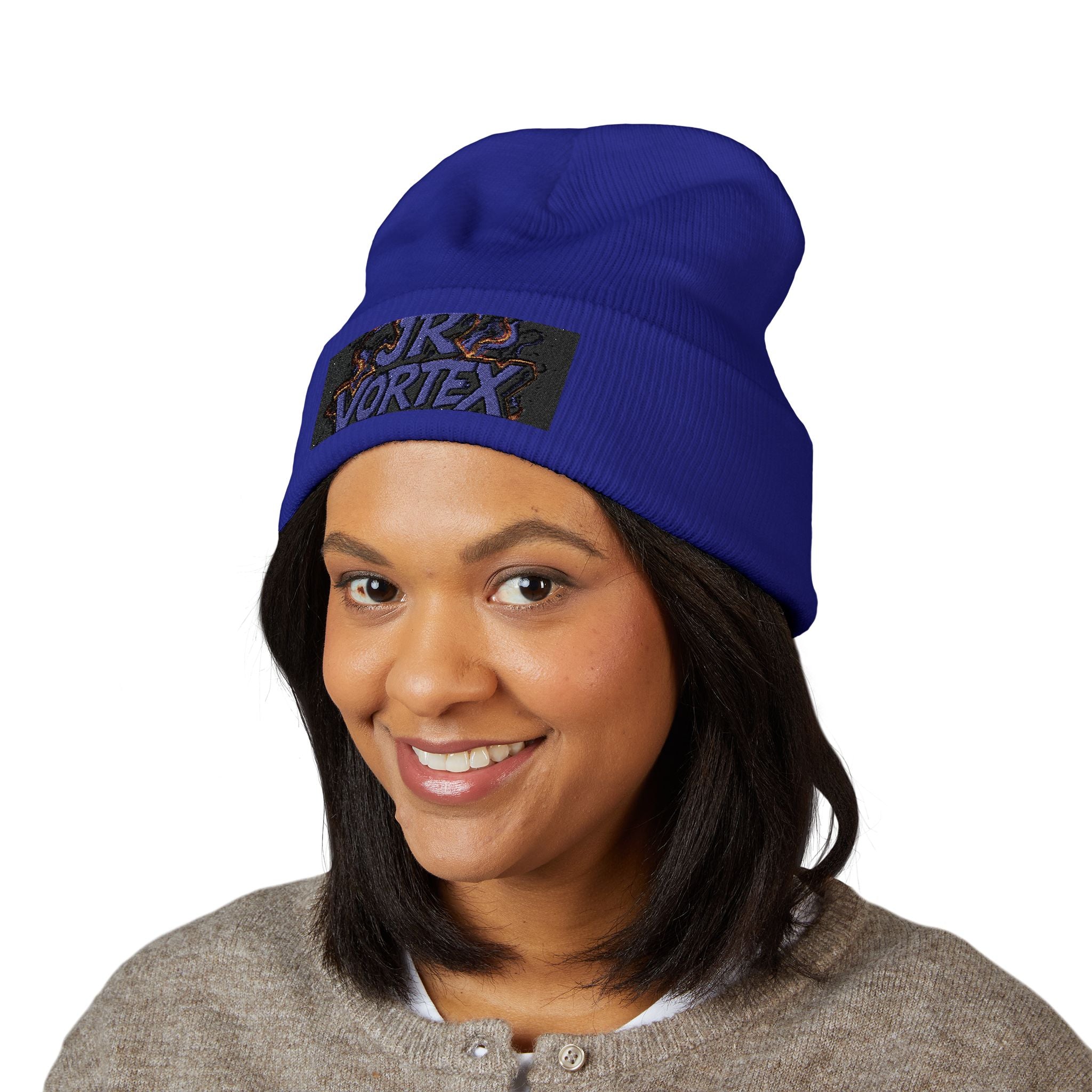 Beanie Hat Embroidered with JR Vortex Design