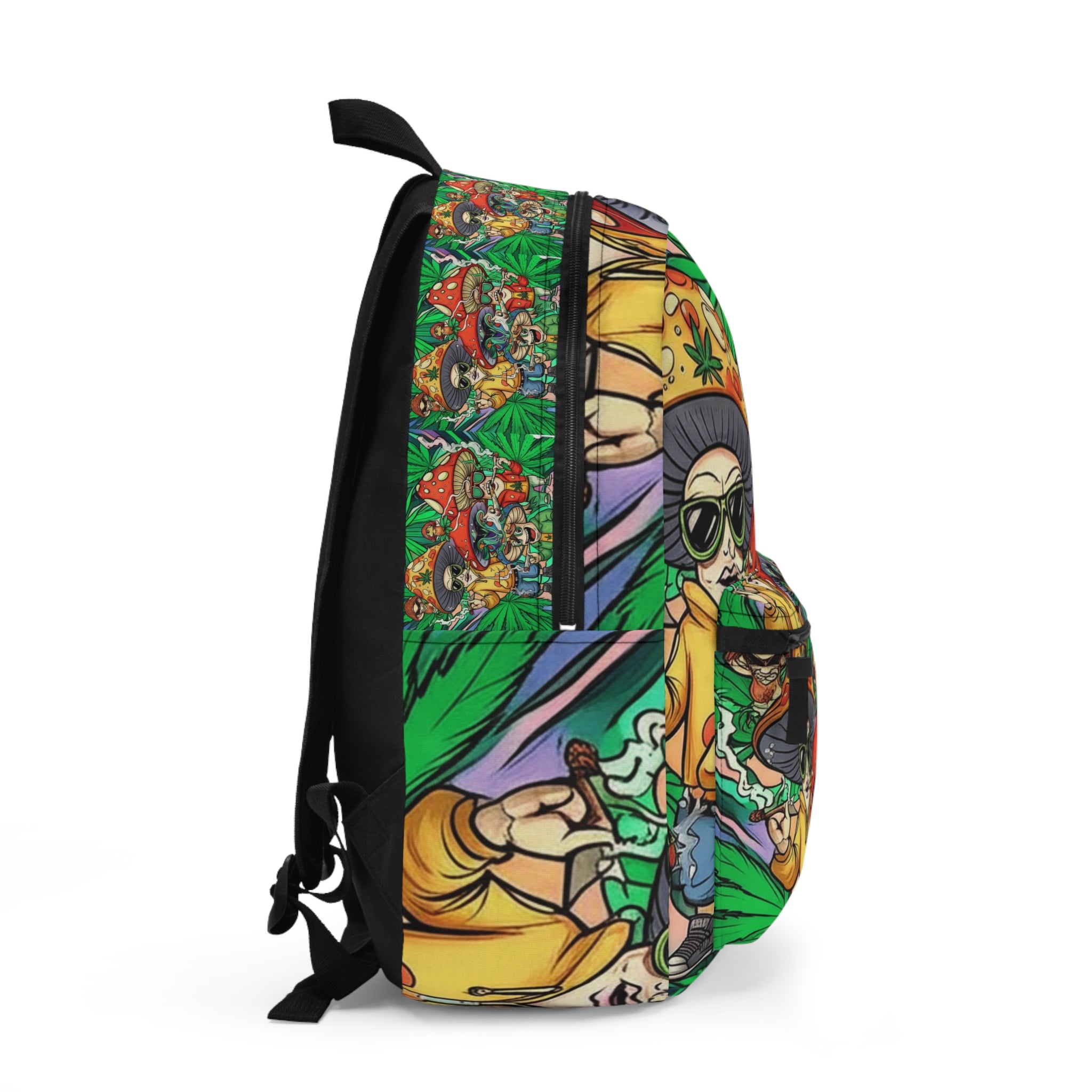 Colorful Psychedelic Backpack - Perfect for Festivals, School, Travel, or Everyday Use, Unique Gift Idea, Funky Art Design