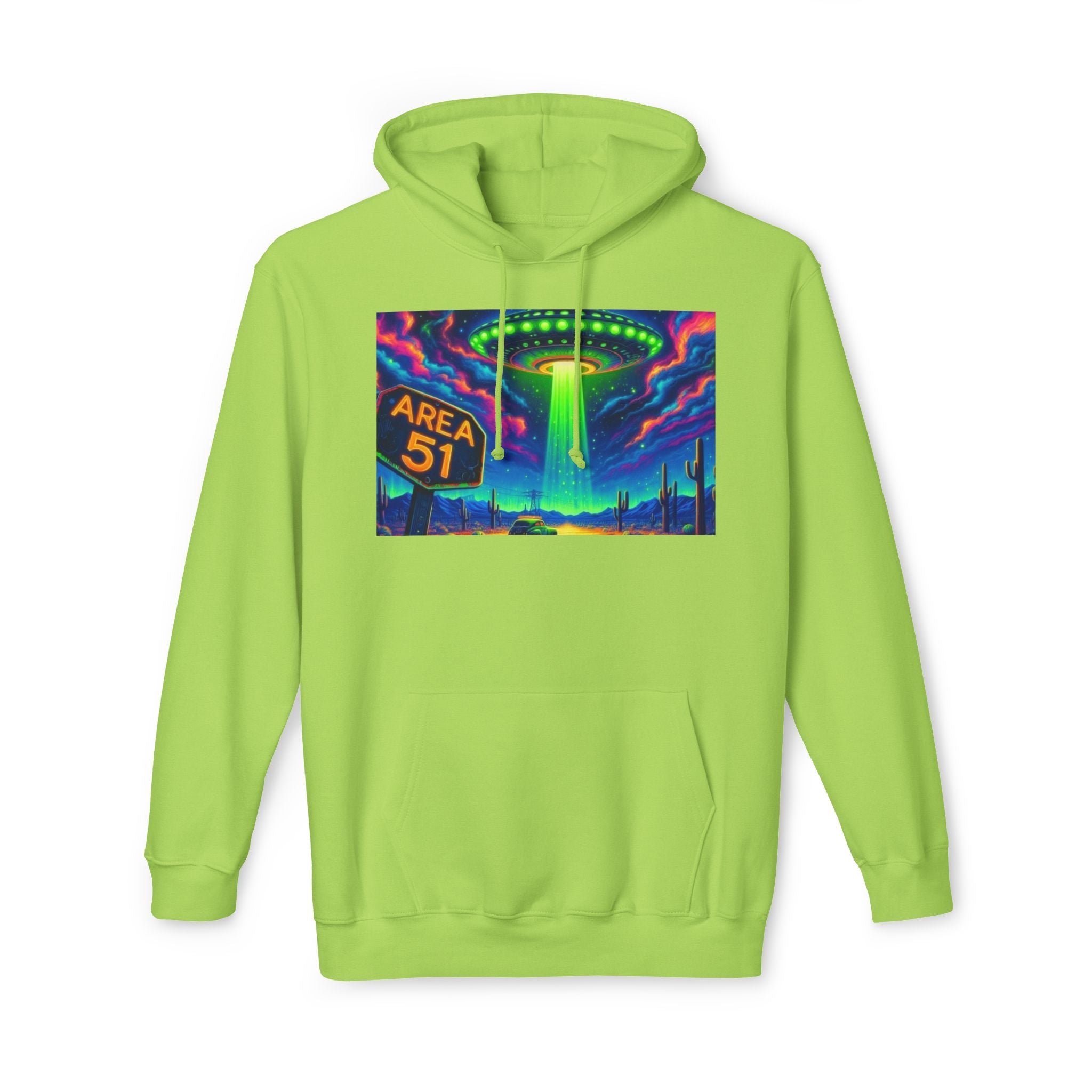 Alien Abduction Hoodie, Area 51 Graphic, Unisex Sweatshirt, Fun Gift for UFO Lovers, Cozy Outerwear, Conspiracy Themed Apparel