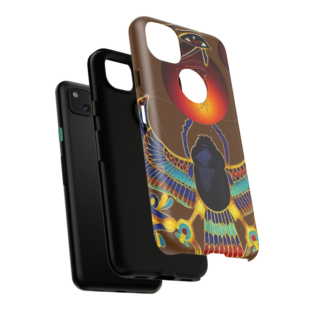 Egyptian Scarab Phone Case | Tough Cases for Unique Style, Protective Cases, Artistic Phone Covers, Gifts for Art Lovers