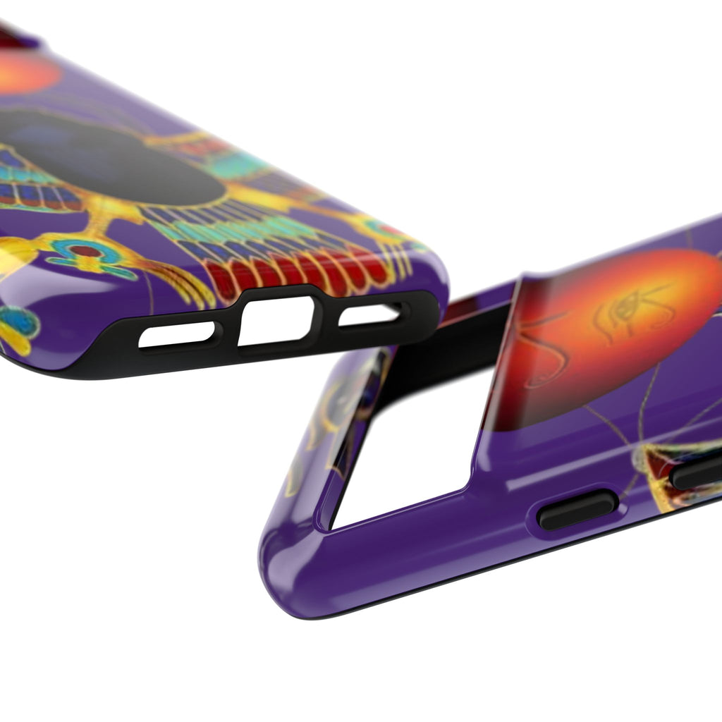 Colorful Phone Case with Egyptian-Inspired Design, Tough Cases for Gift, Phone Protection, Unique Accessories, Festival Style, Phone Cover