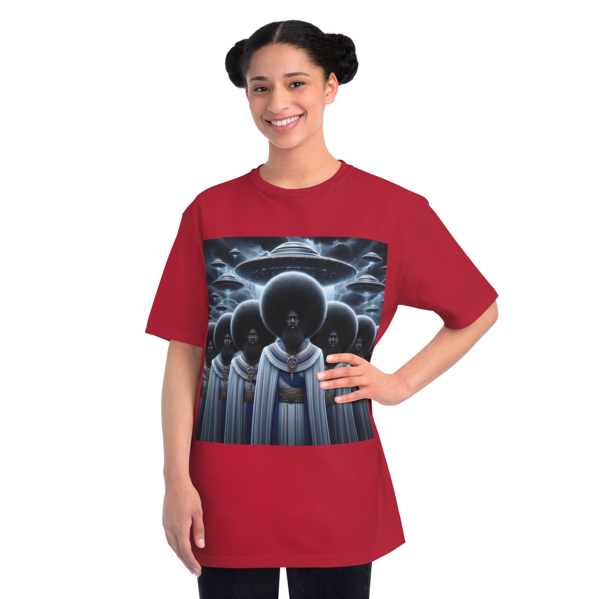 Organic Unisex Classic T-Shirt with Space-Inspired Design, Artistic Tee for Trendsetters, Unique Gift, Comfortable Wear, Cosmic Fashion