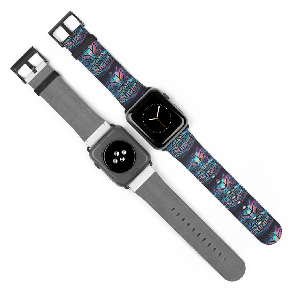 Galaxy Lotus Watch Band — Colorful Floral Pattern Apple Watch Strap
