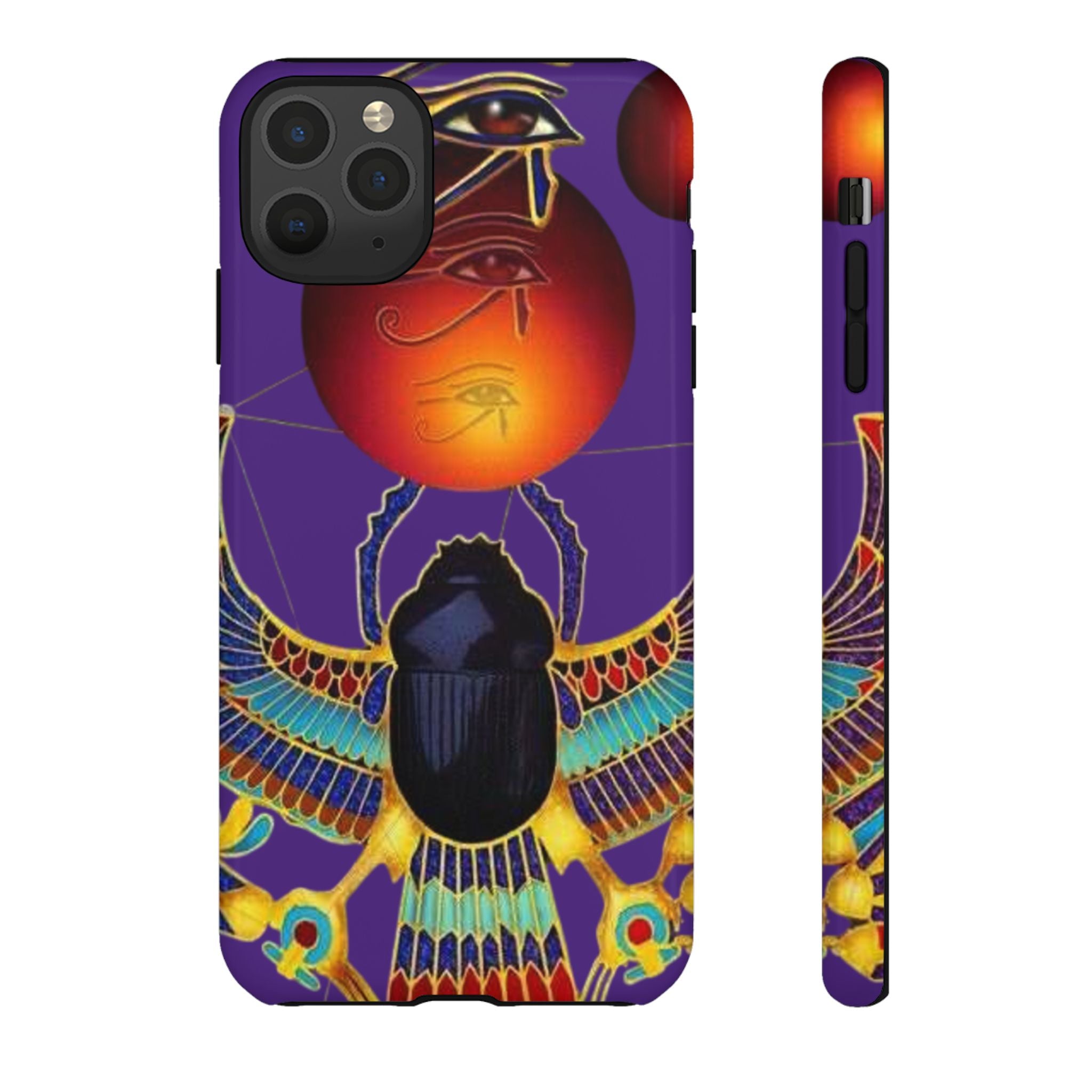 Colorful Phone Case with Egyptian-Inspired Design, Tough Cases for Gift, Phone Protection, Unique Accessories, Festival Style, Phone Cover