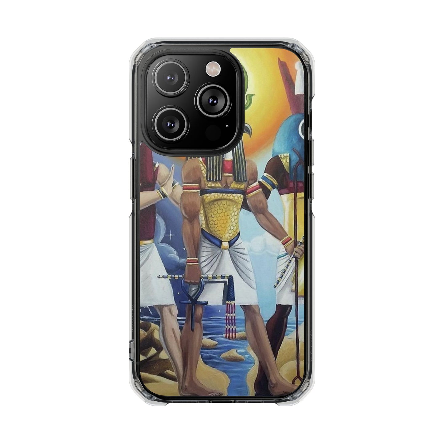 Egyptian Art Phone Case - Magnetic Clear Impact Case for Stylish Protection