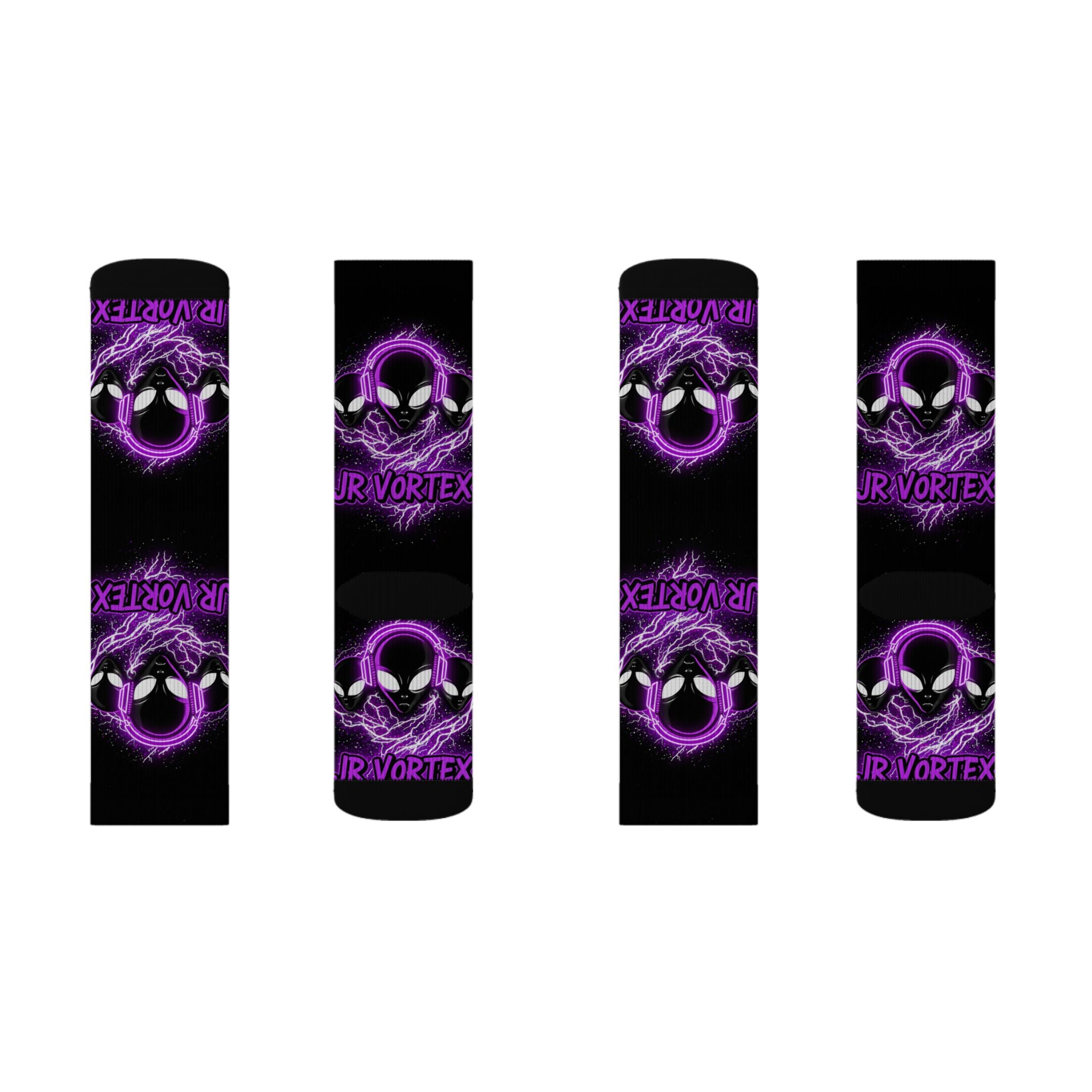 Socks JR Vortex Purple Aliens Sublimation