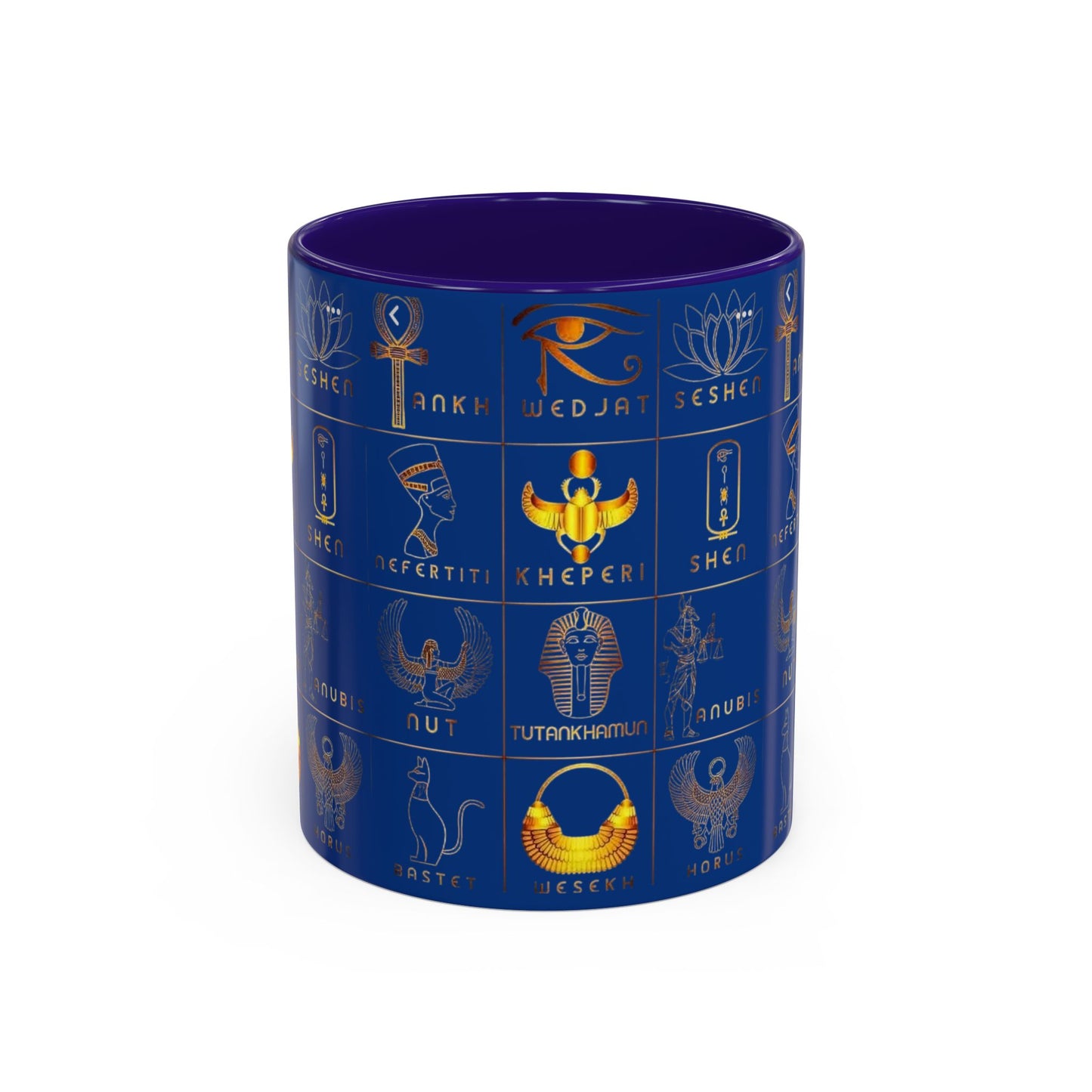 Egyptian Themed Mug, Colorful Coffee Cup, Unique Gift for Her, Art Print Mug, Home Decor, Office Tumbler, Coffee Lover Gift