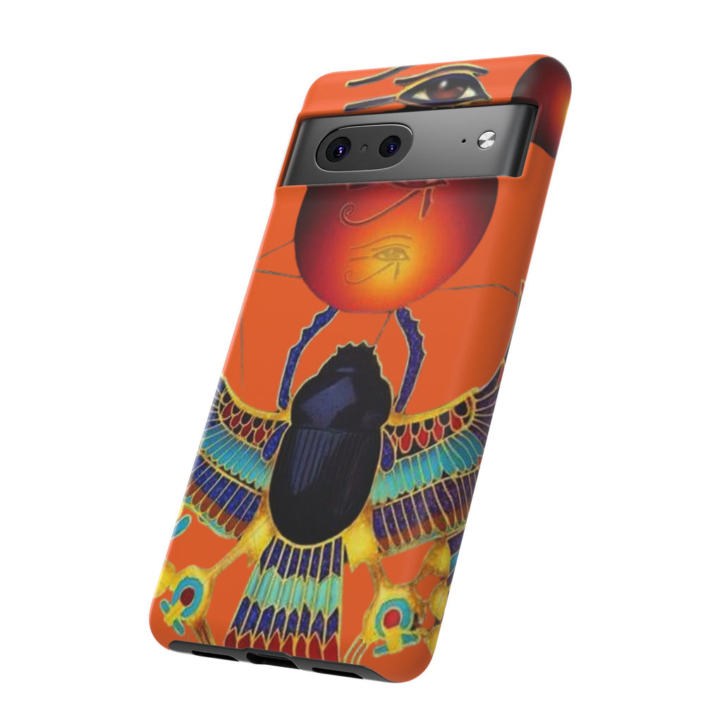 Egyptian-Inspired Phone Case, Tough Phone Cover, Unique Protective Case, Gift for Her, Vibrant Egyptian Art