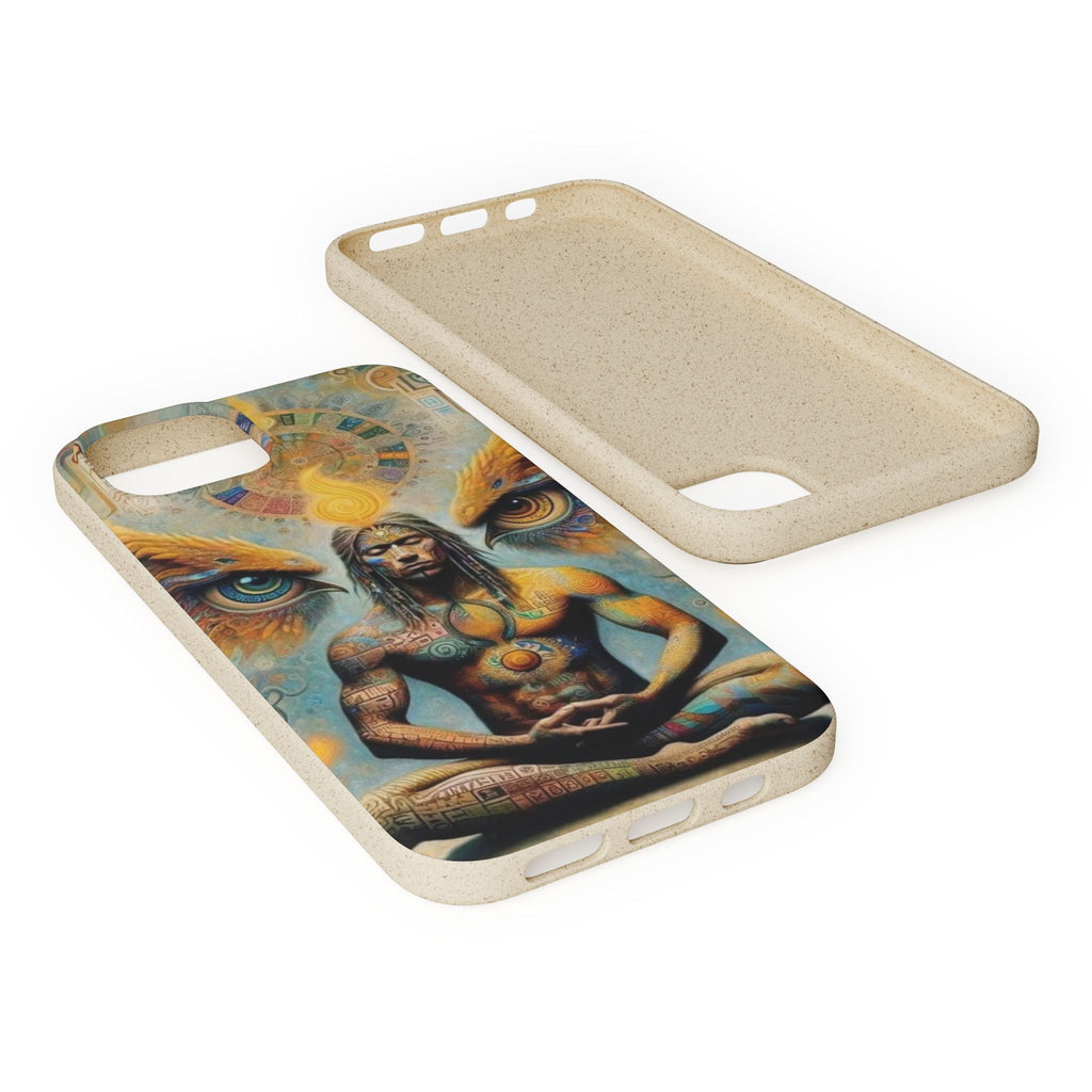 Eco-Friendly Biodegradable Phone Case with Spiritual Design