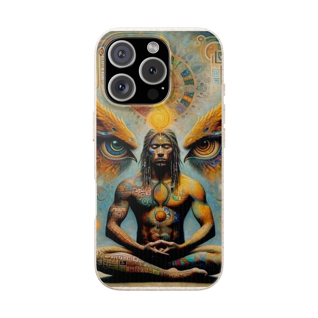 Eco-Friendly Biodegradable Phone Case with Spiritual Design