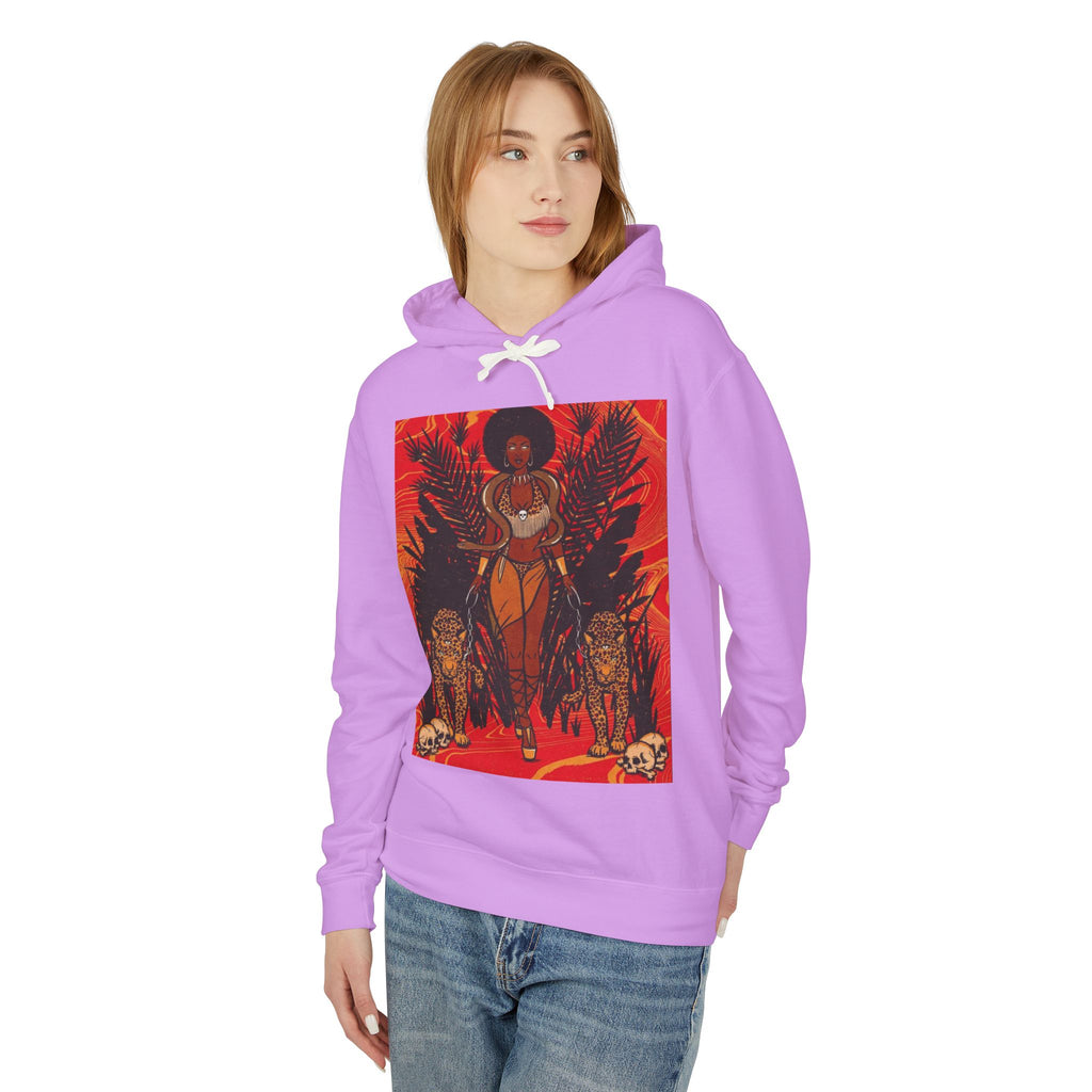 Bold Jungle Vibes Unisex Lightweight Hooded Sweatshirt