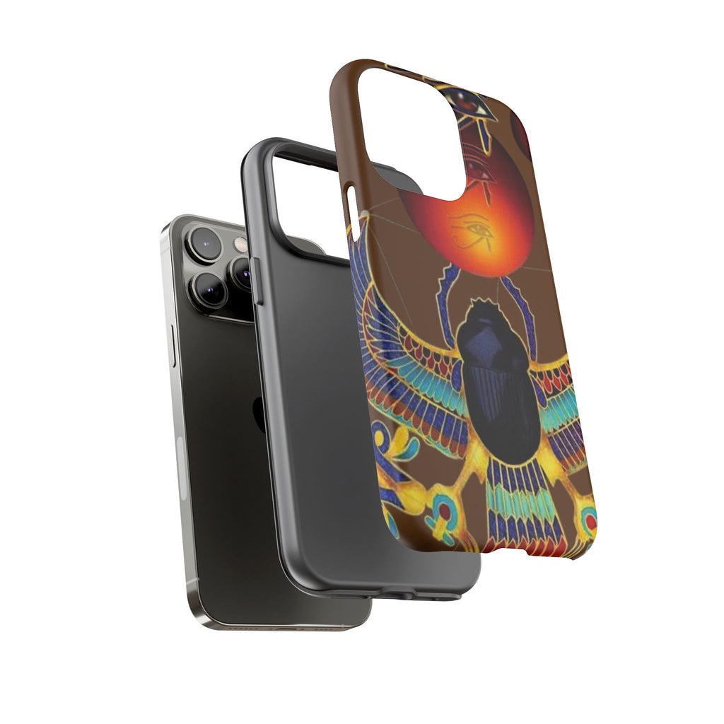 Egyptian Scarab Phone Case | Tough Cases for Unique Style, Protective Cases, Artistic Phone Covers, Gifts for Art Lovers