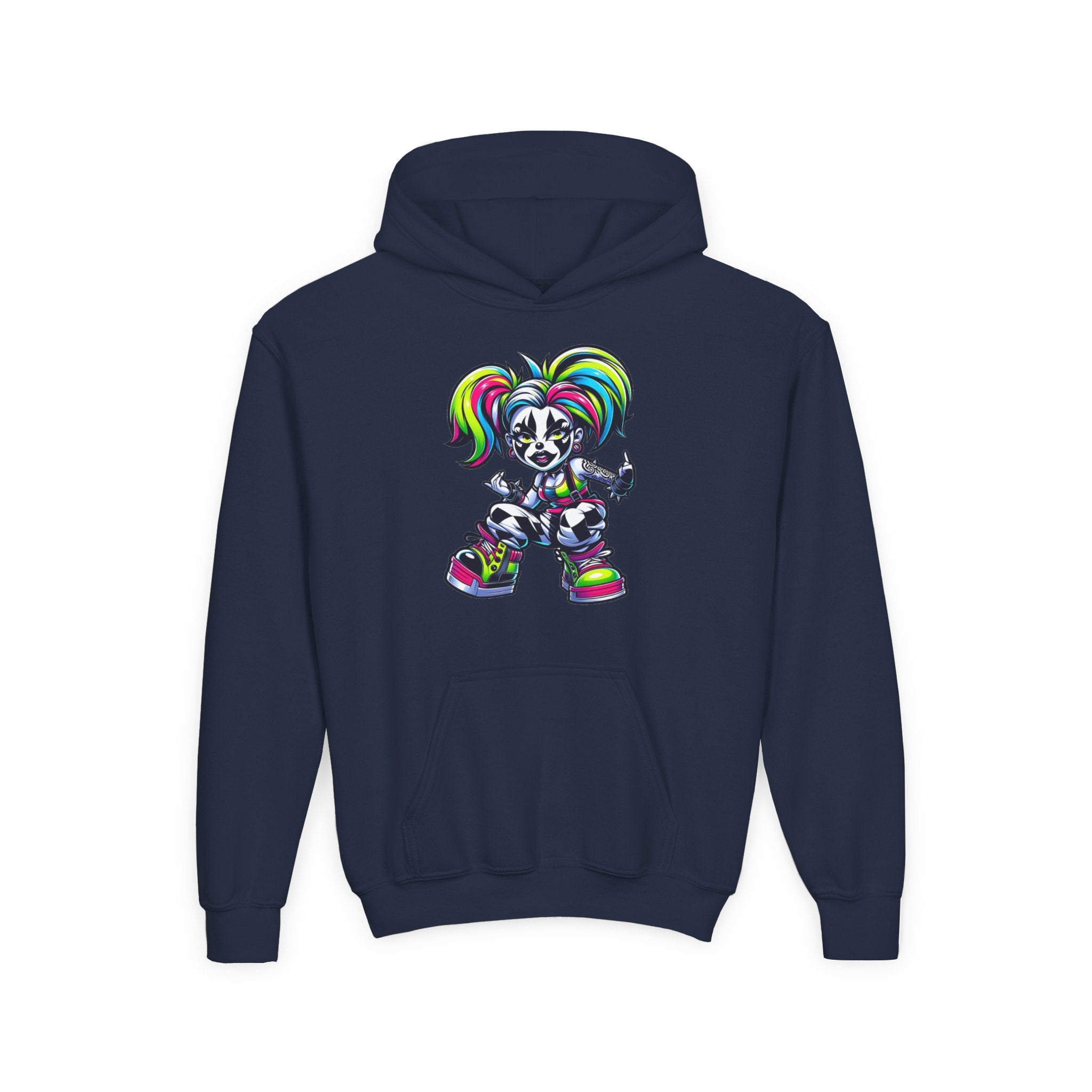 Youth Hooded Sweatshirt with Colorful Cool Panda Design, Fun Hoodie for Kids, Perfect Gift for Birthdays and Holidays, Cozy [...]