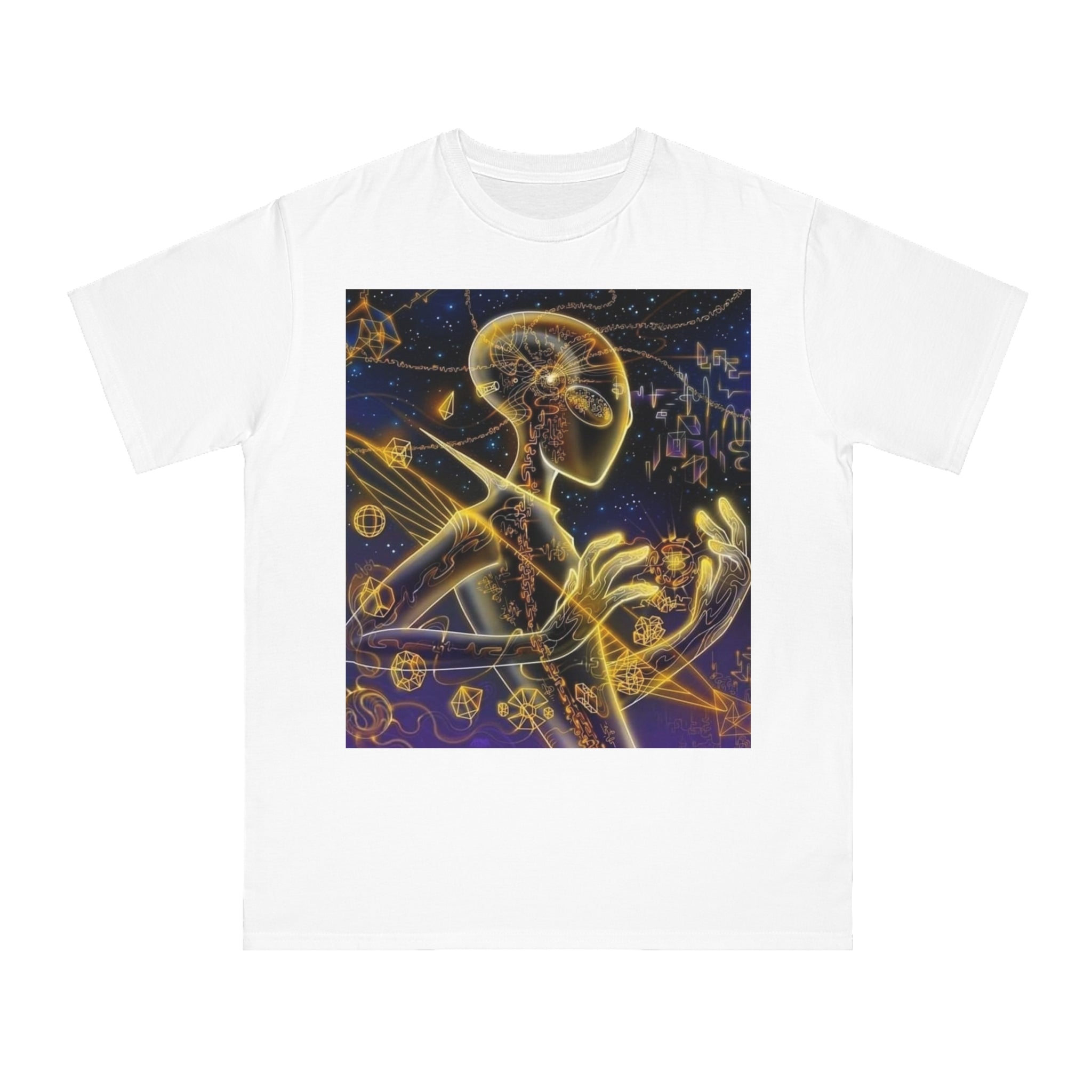 Cosmic Vibes T-Shirt - Alien👽🛸🔖 Design, Unisex Tee, Music Festival Shirt, Gifts for Space Lovers, Casual Wear, Unique Art T-Shirt