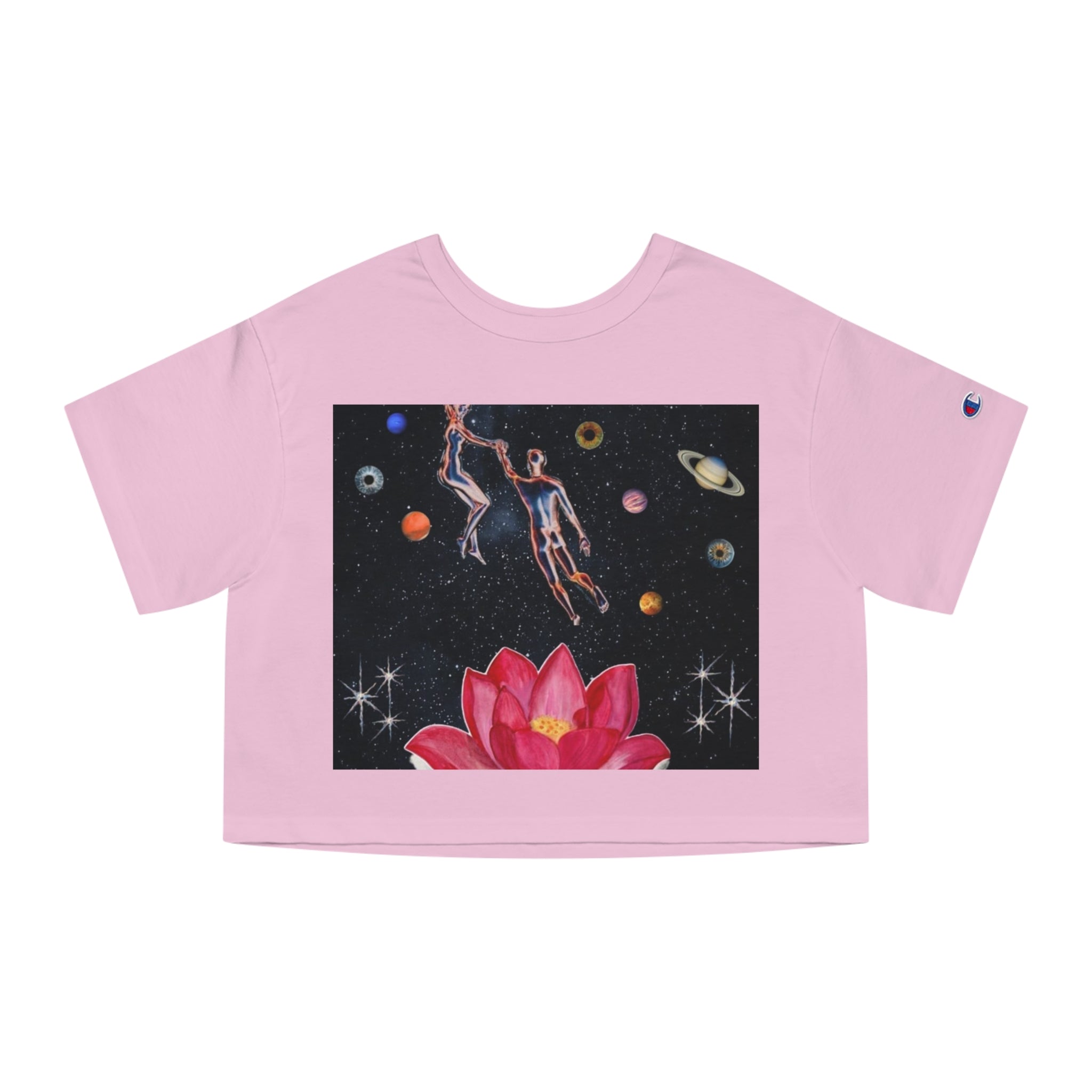 Cosmic Love Cropped T-Shirt for Women | Astrology Inspired Graphic Tee