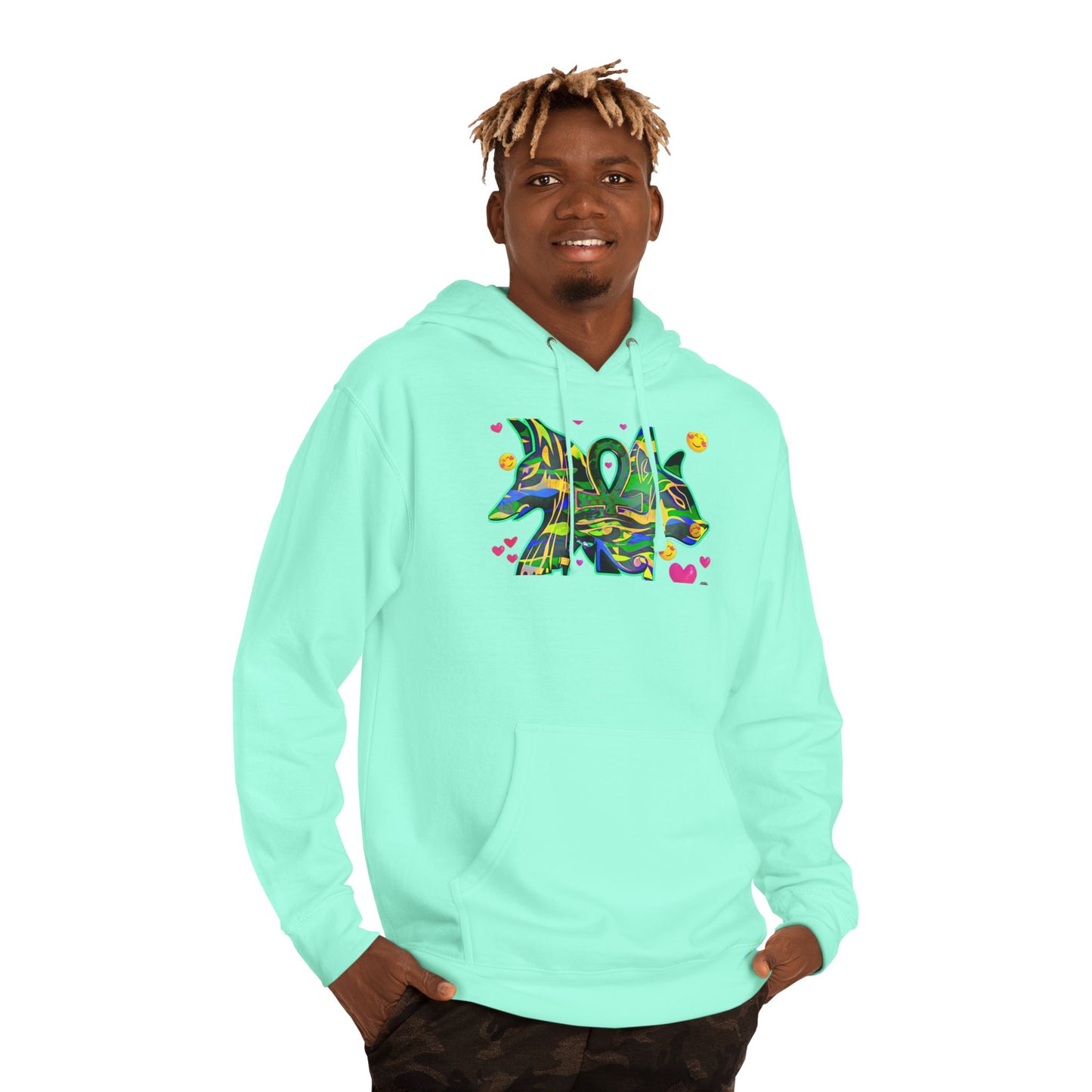 Vibrant Unisex Hooded Sweatshirt with Colorful Abstract Design, Cozy Streetwear, Gift for Art Lovers, Casual Wear, Trendy Style, [...]