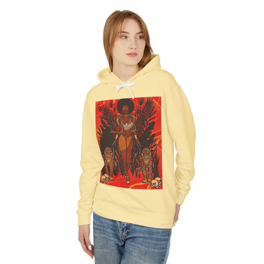 Bold Jungle Vibes Unisex Lightweight Hooded Sweatshirt