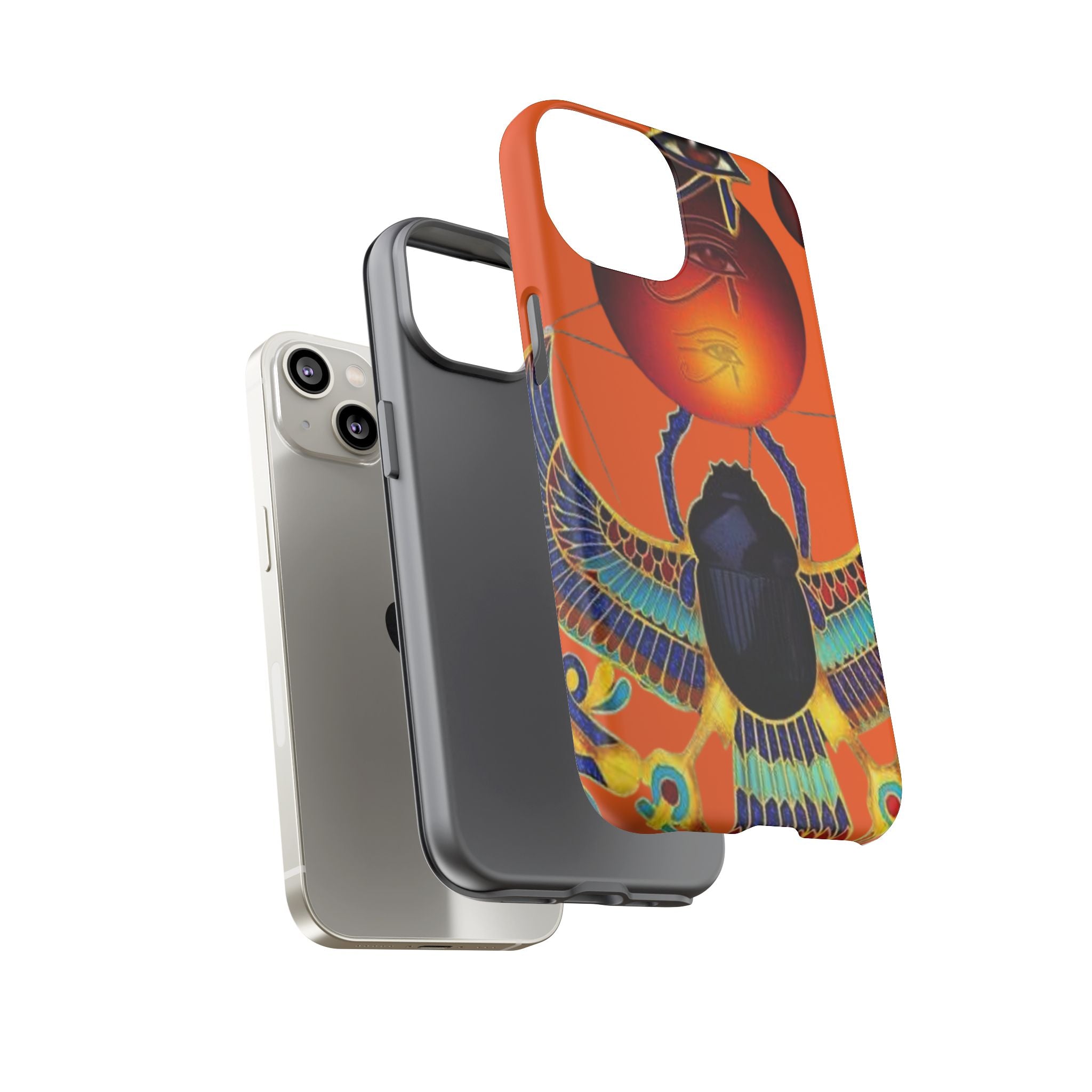 Egyptian-Inspired Phone Case, Tough Phone Cover, Unique Protective Case, Gift for Her, Vibrant Egyptian Art