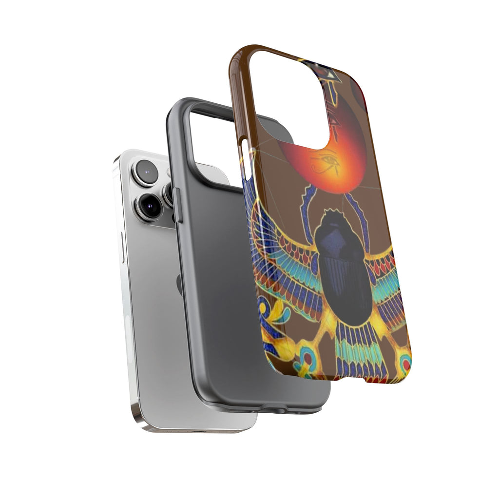 Egyptian Scarab Phone Case | Tough Cases for Unique Style, Protective Cases, Artistic Phone Covers, Gifts for Art Lovers
