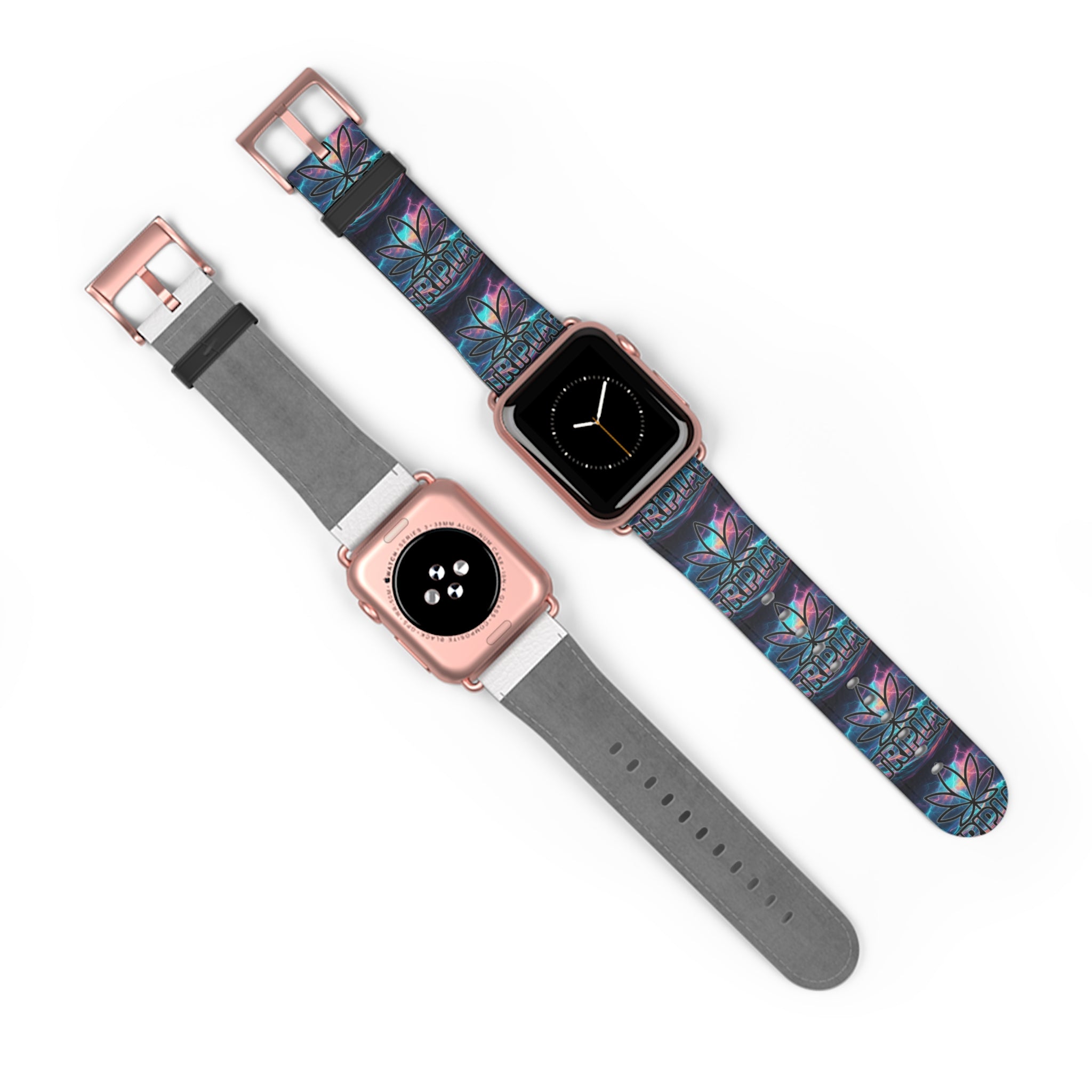 Galaxy Lotus Watch Band — Colorful Floral Pattern Apple Watch Strap