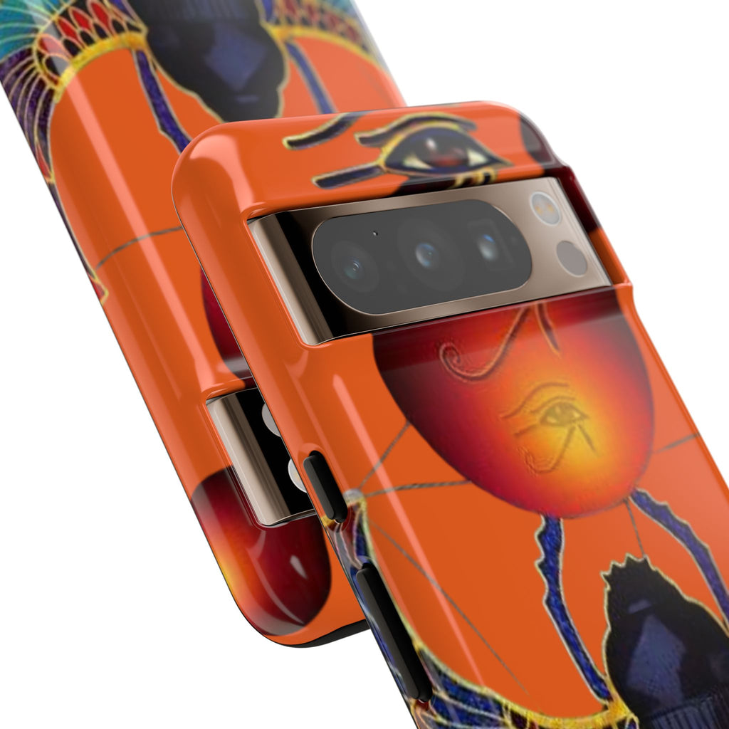 Egyptian-Inspired Phone Case, Tough Phone Cover, Unique Protective Case, Gift for Her, Vibrant Egyptian Art