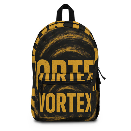 Bold Vortex Graphic Backpack, Trendy School Bag, Unique Travel Pack, Everyday Carry, Stylish Gift for Students