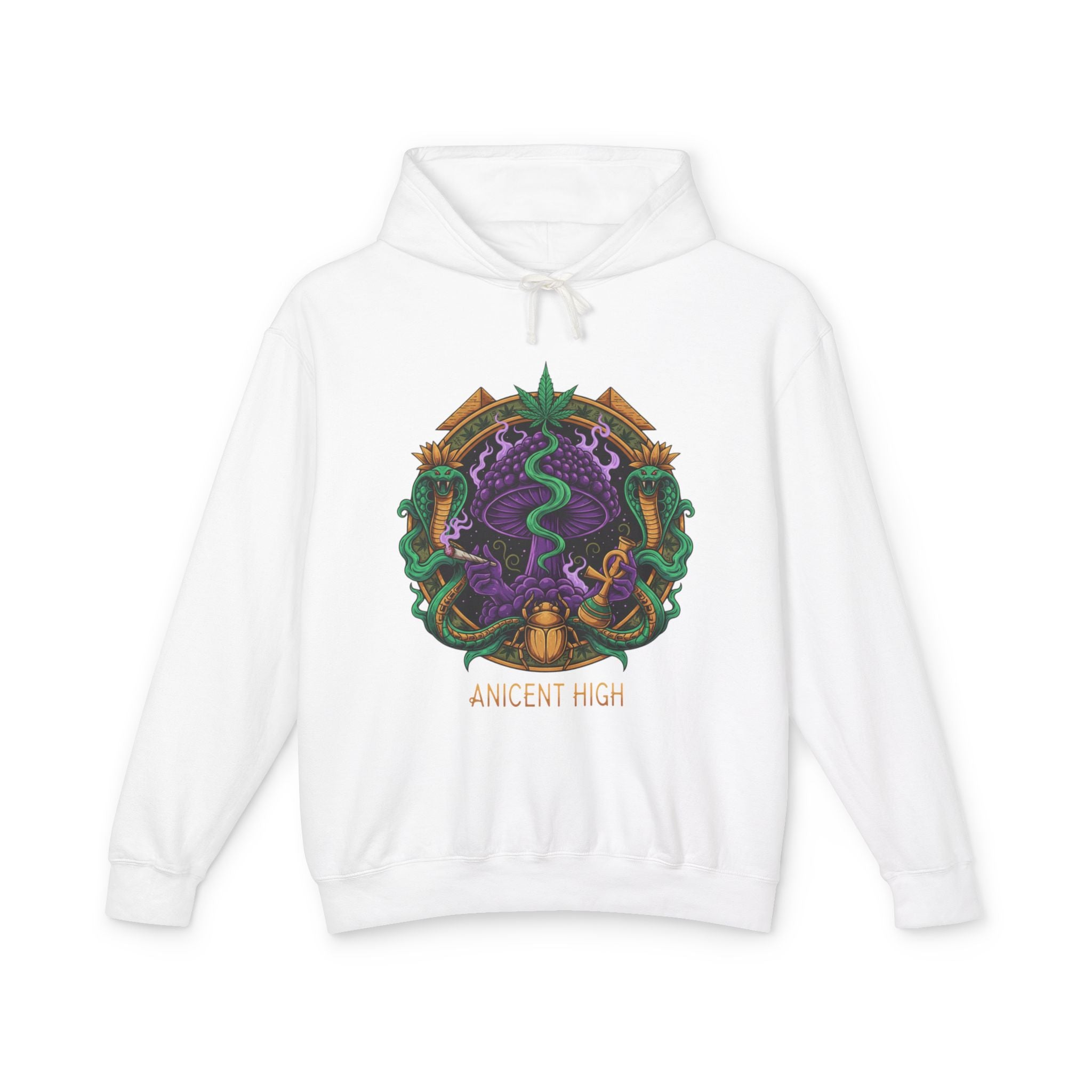 Ancient High Crest Hoodie — Mystic Snake Emblem Hooded Sweatshirt