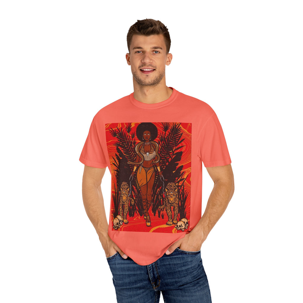 Bold Jungle Goddess Unisex T-Shirt | Vibrant Graphic Tee