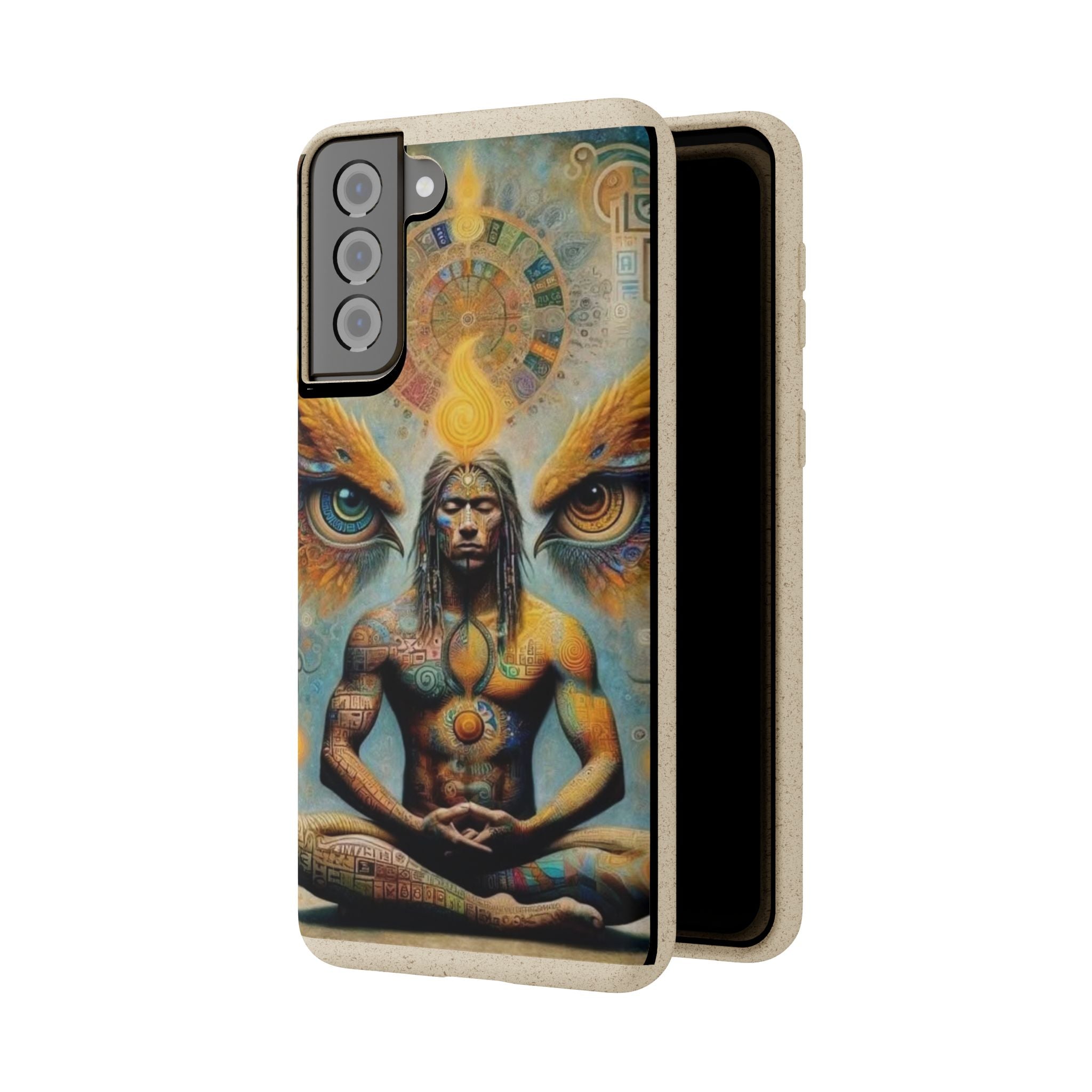Eco-Friendly Biodegradable Phone Case with Spiritual Design